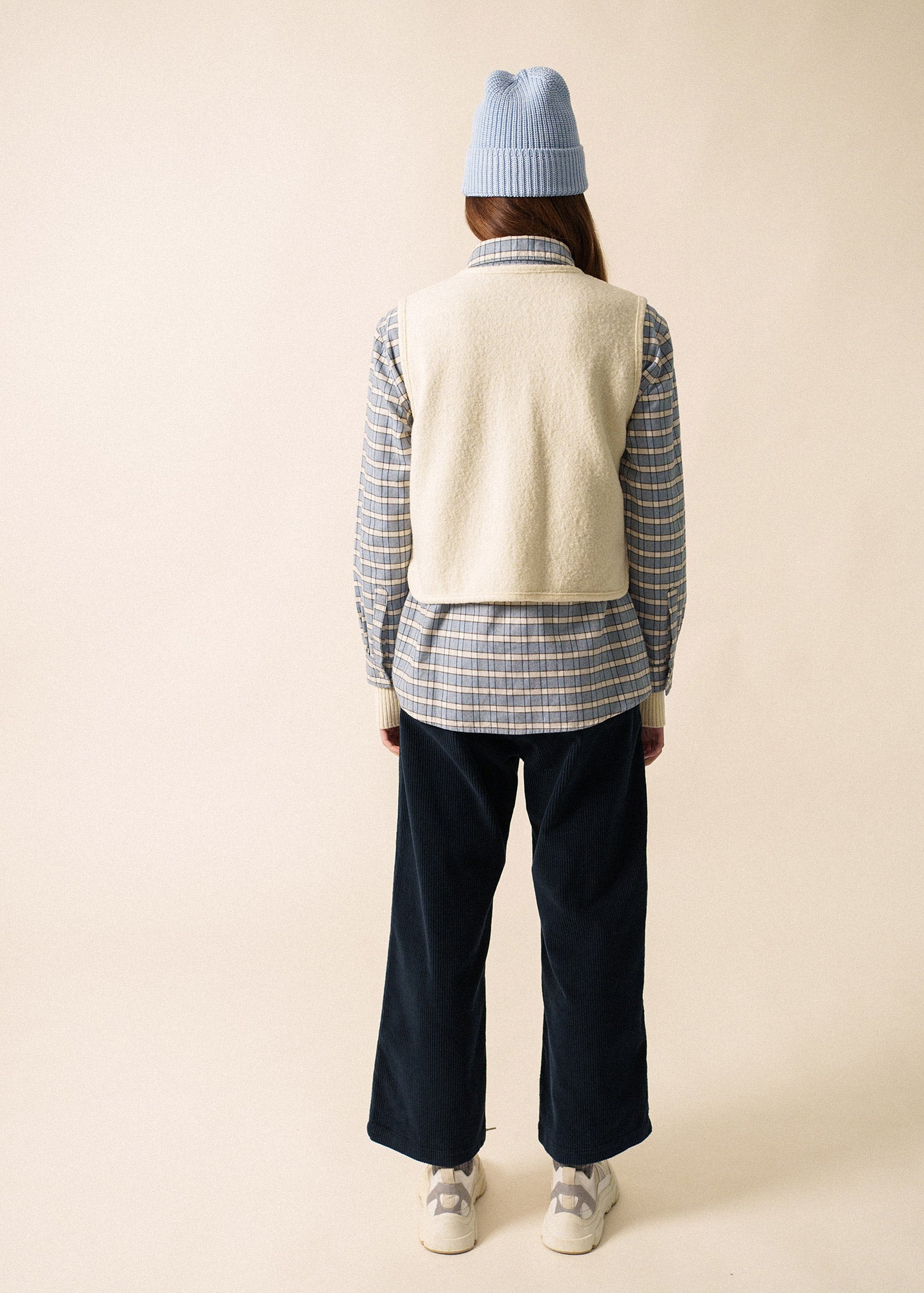 Women's White Wool Buttoned Vest | Saint James® • Saint James USA