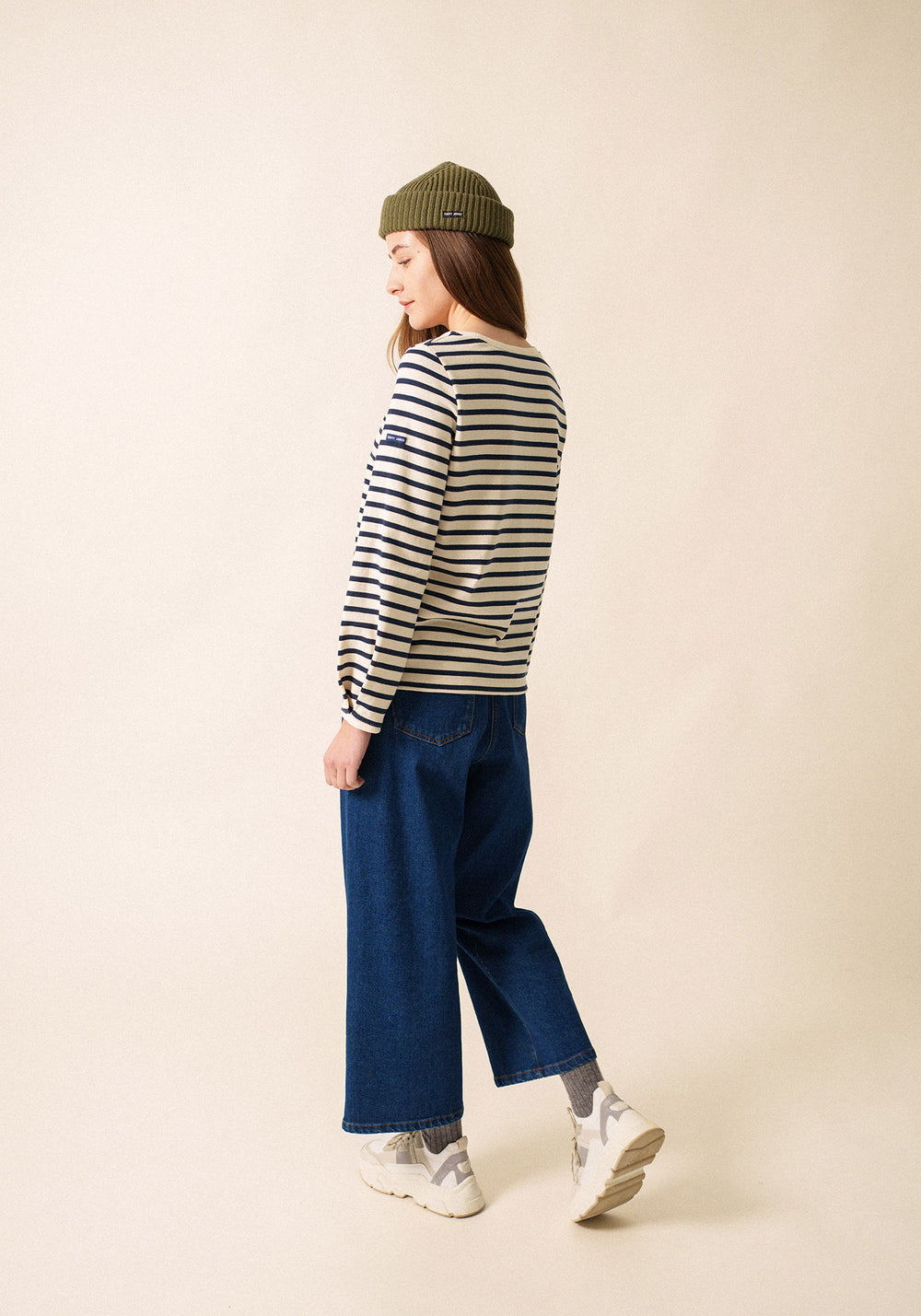 Yvoire Striped Top (ECRU / NAVY)