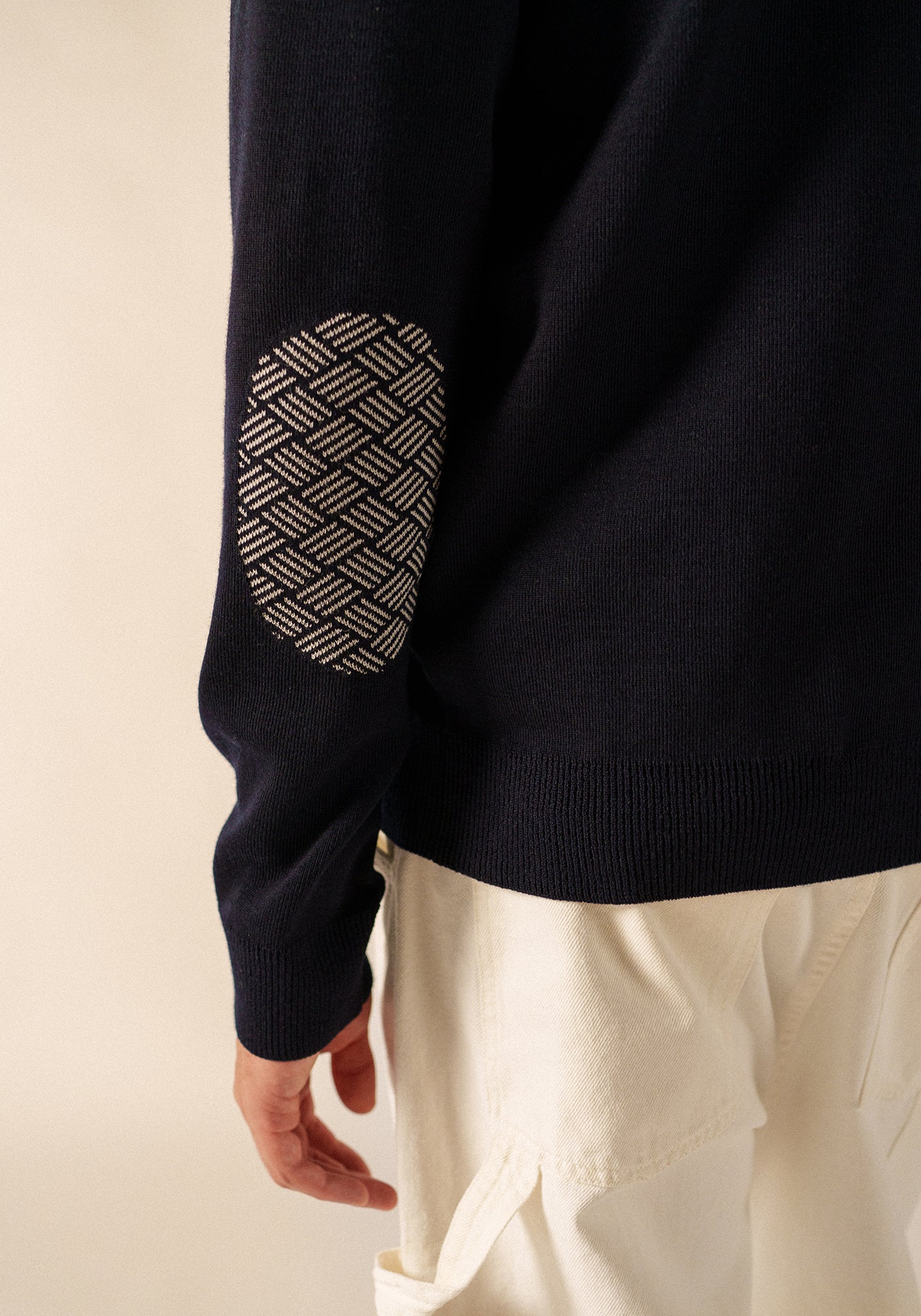 Equipage Zip-Up Cardigan  (NAVY)