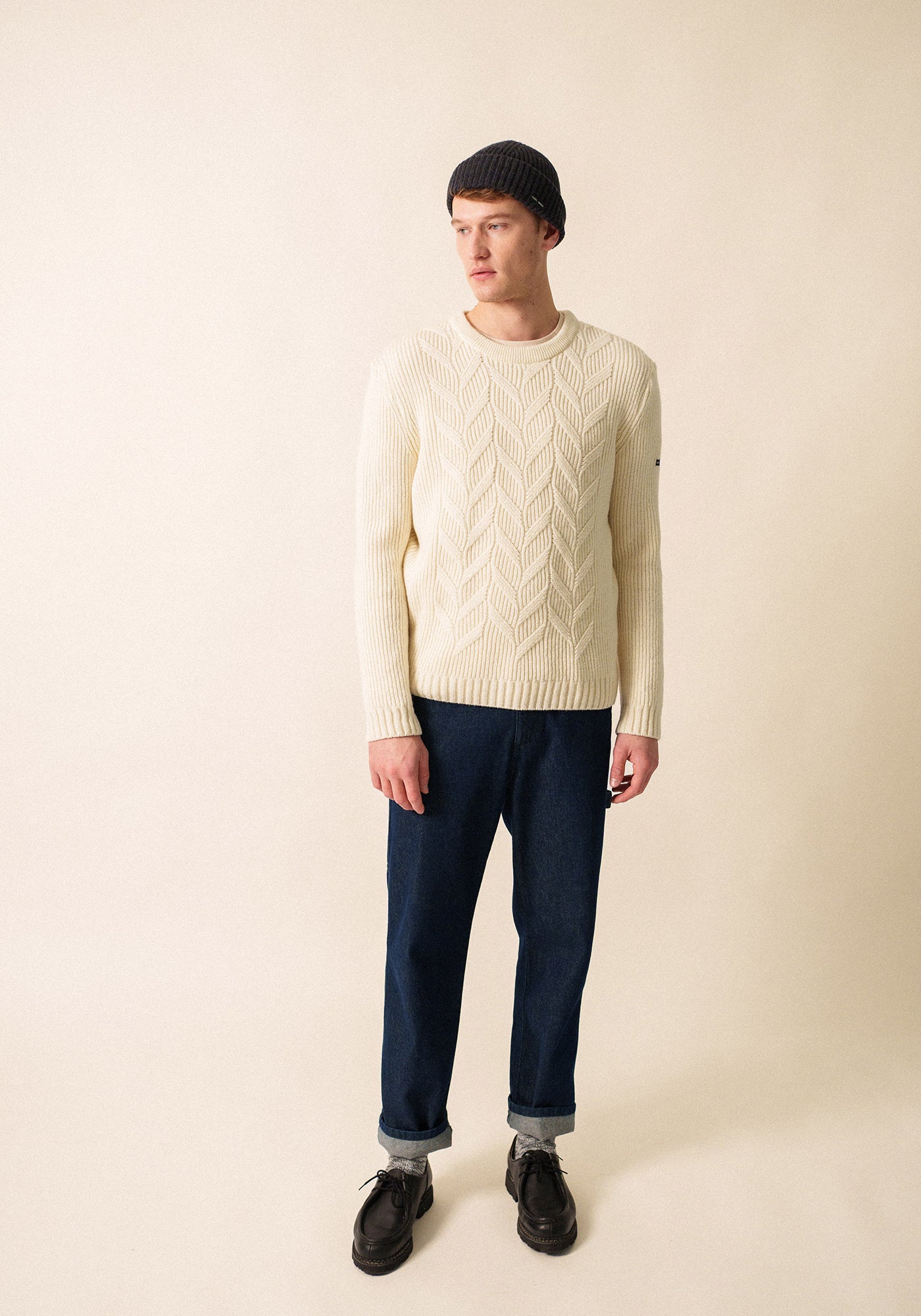 Tignes Cable Knit Sweate (WINTER WHITE)
