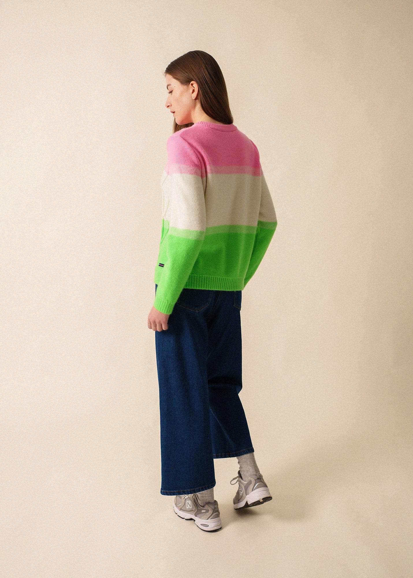 Women's Mohair Sweater with Cable Knit Detail | Saint James