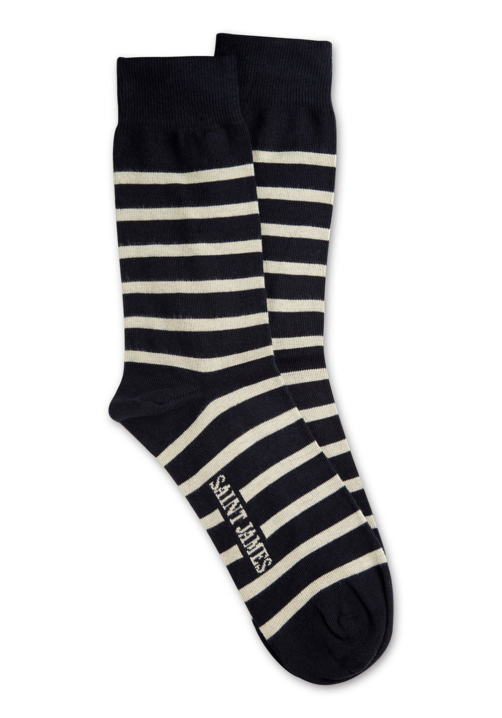 Pieds Raye Striped Socks (NAVY / ECRU)