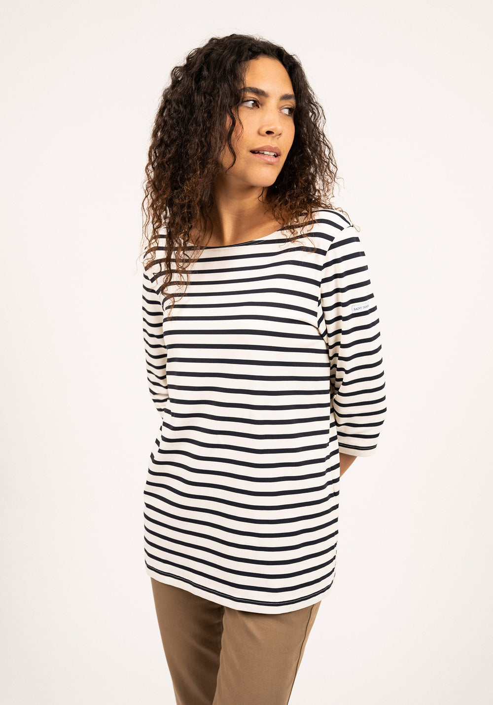 Phare Anti-Uv Striped Tunic (WHITE / NAVY)