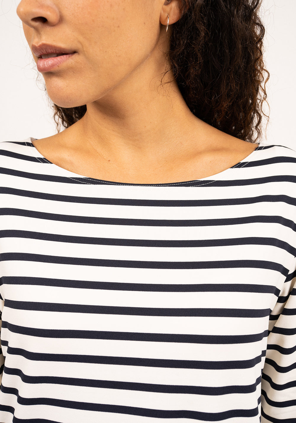 Phare Anti-Uv Striped Tunic (WHITE / NAVY)