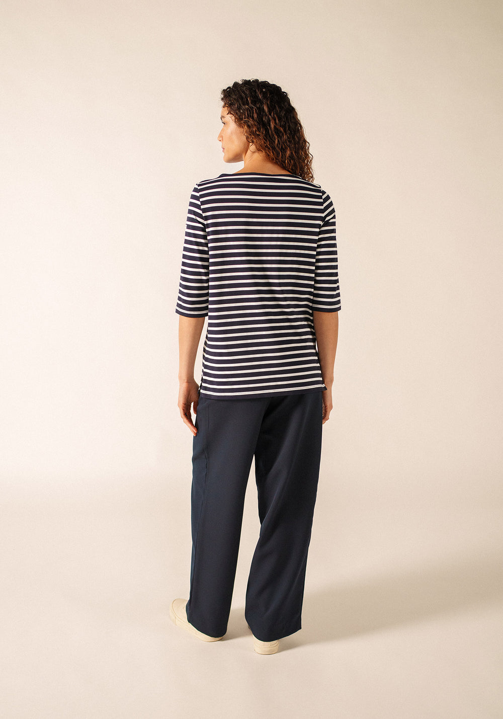 Phare Anti-Uv Striped Tunic (NAVY / WHITE)