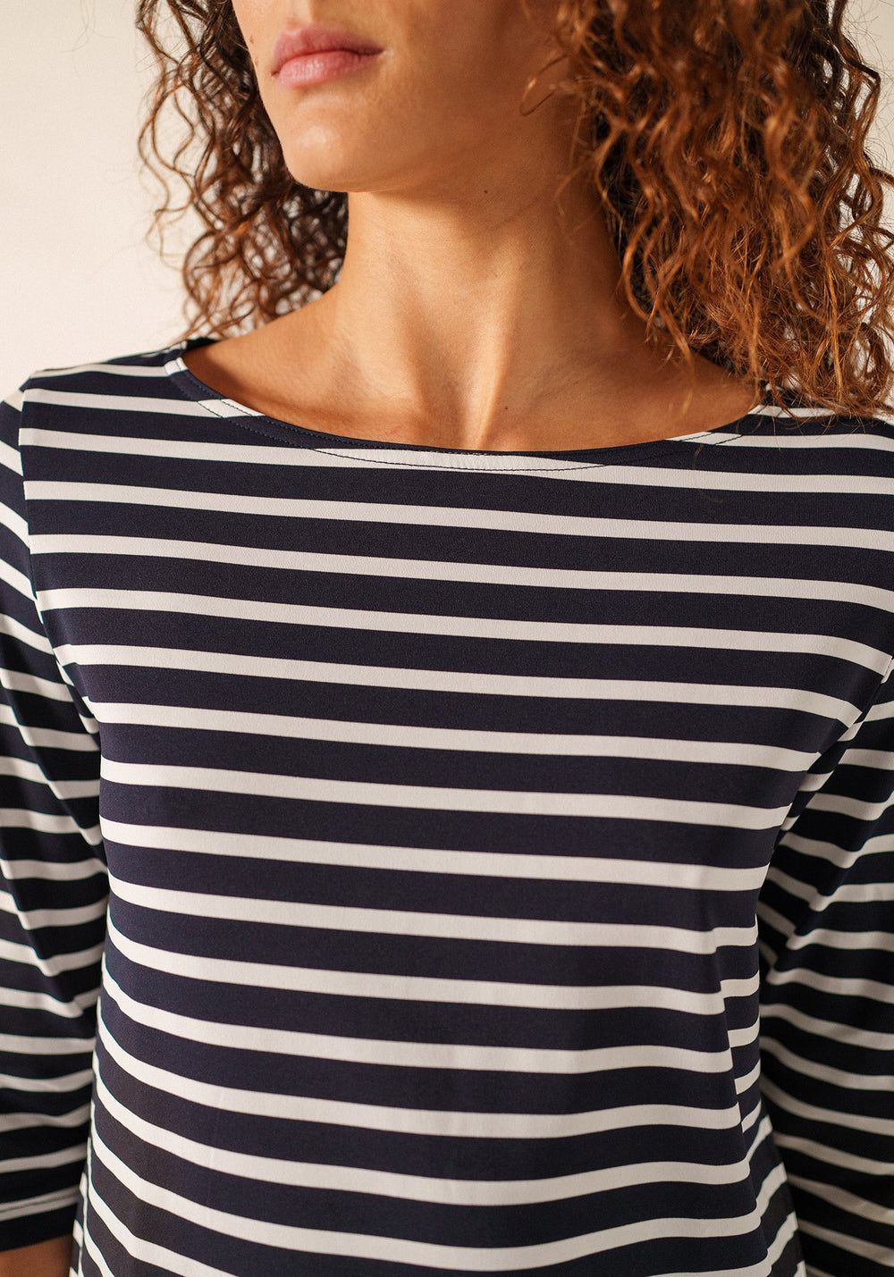 Phare Anti-Uv Striped Tunic (NAVY / WHITE)