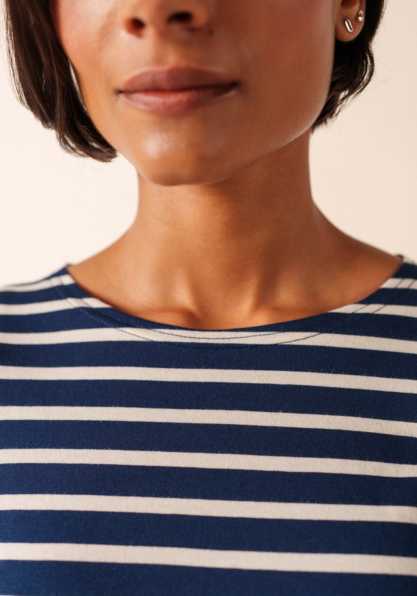 Galathee II Breton Striped Top (NAVY / ECRU)