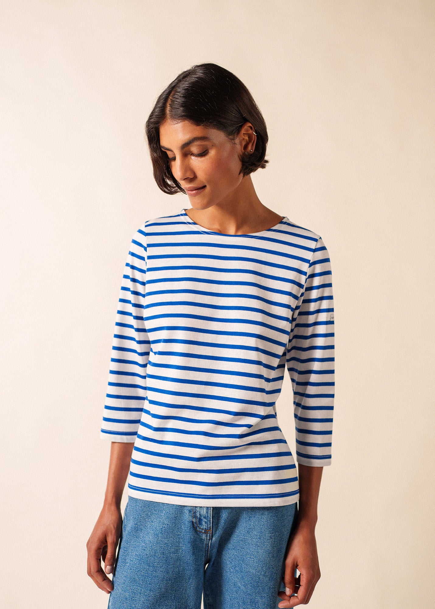 Breton Striped Top - ¾ Sleeve - Saint James • Saint James USA