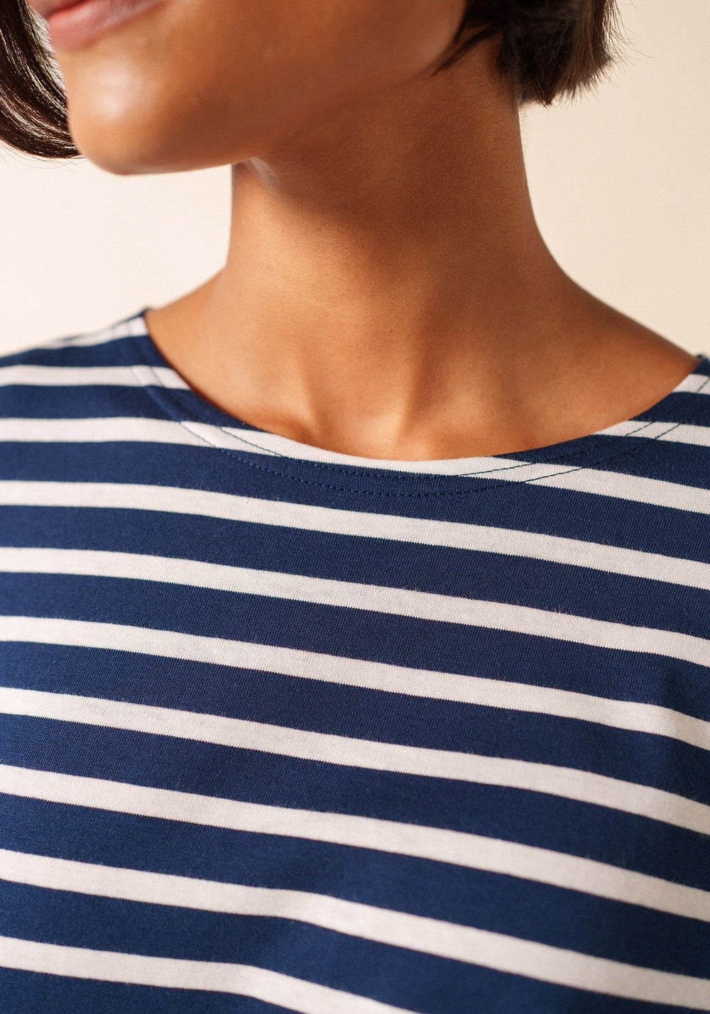 Galathee II Breton Striped Top (NAVY / WHITE)