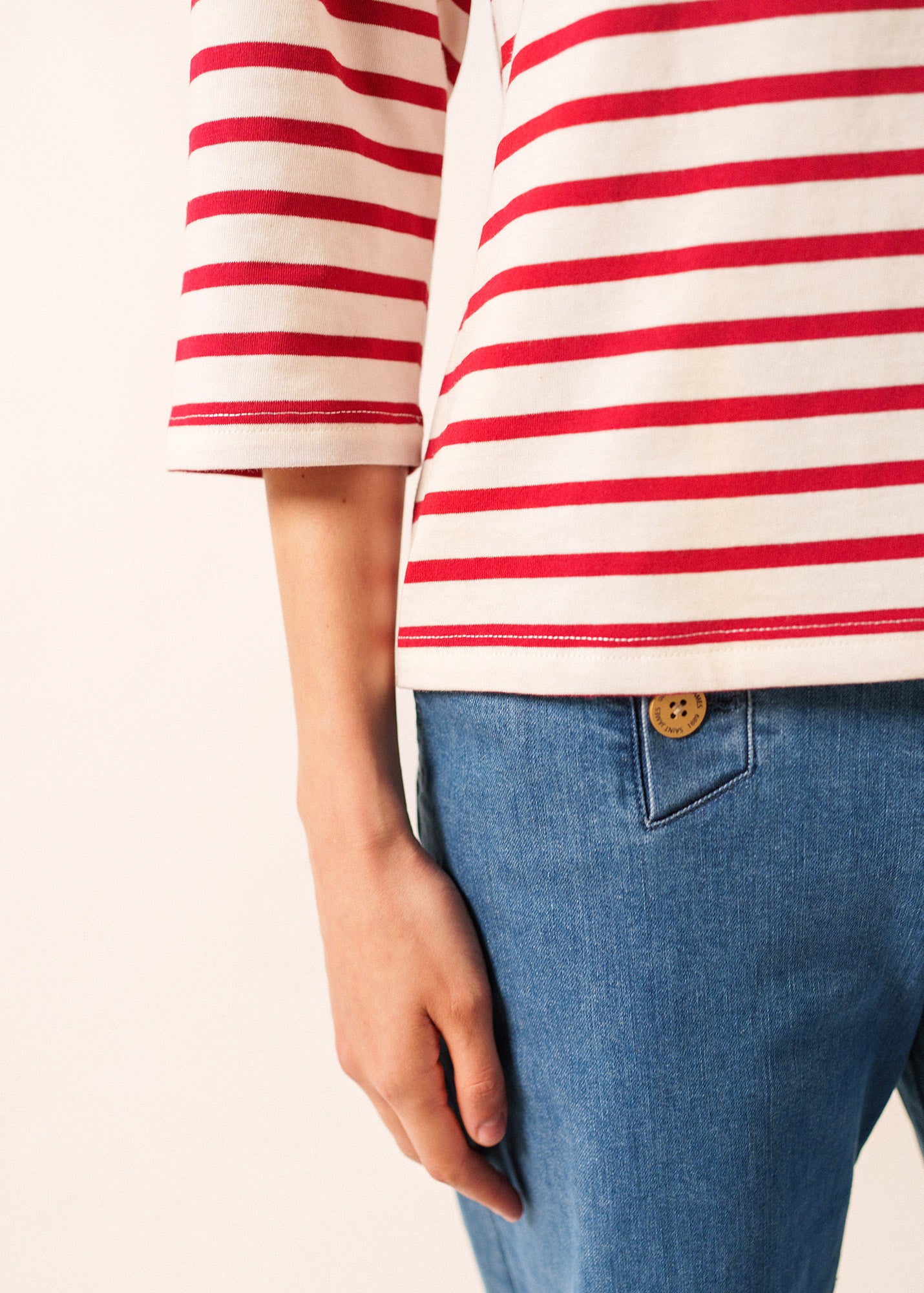 Breton Striped Top - ¾ Sleeve - Saint James • Saint James USA