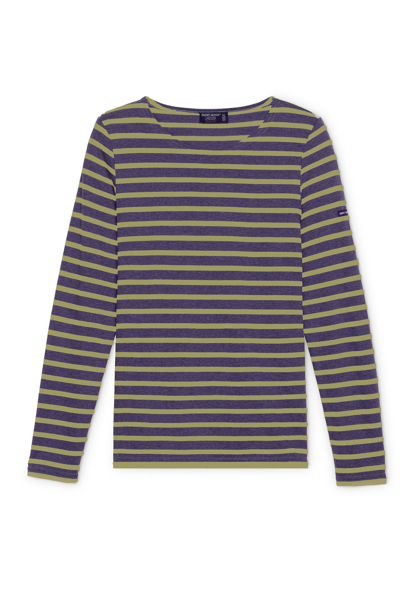 Meridame II Breton Shirt (DENIM BLUE /OLIVE GREEN)