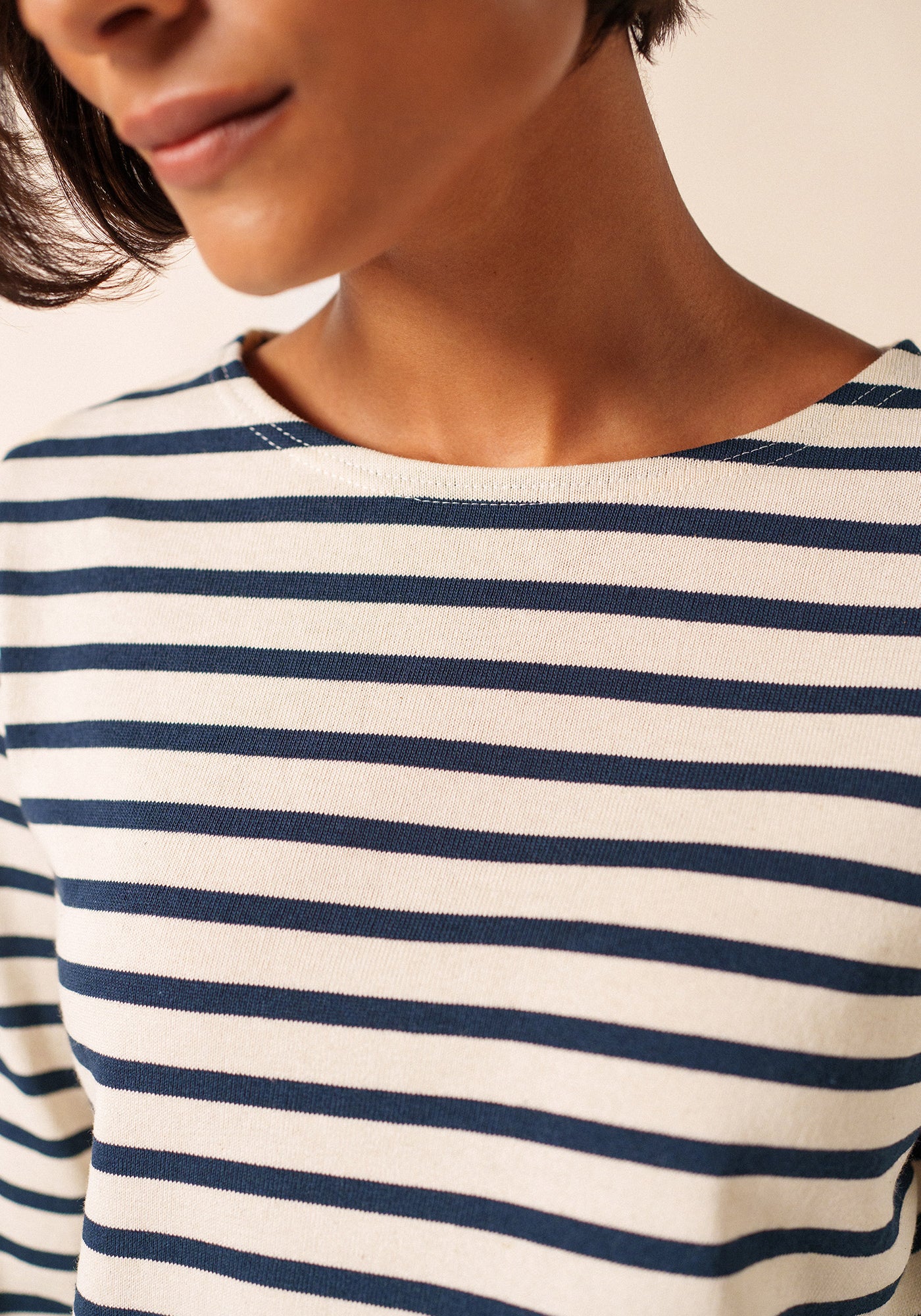 Meridame II Breton Shirt (ECRU / NAVY)