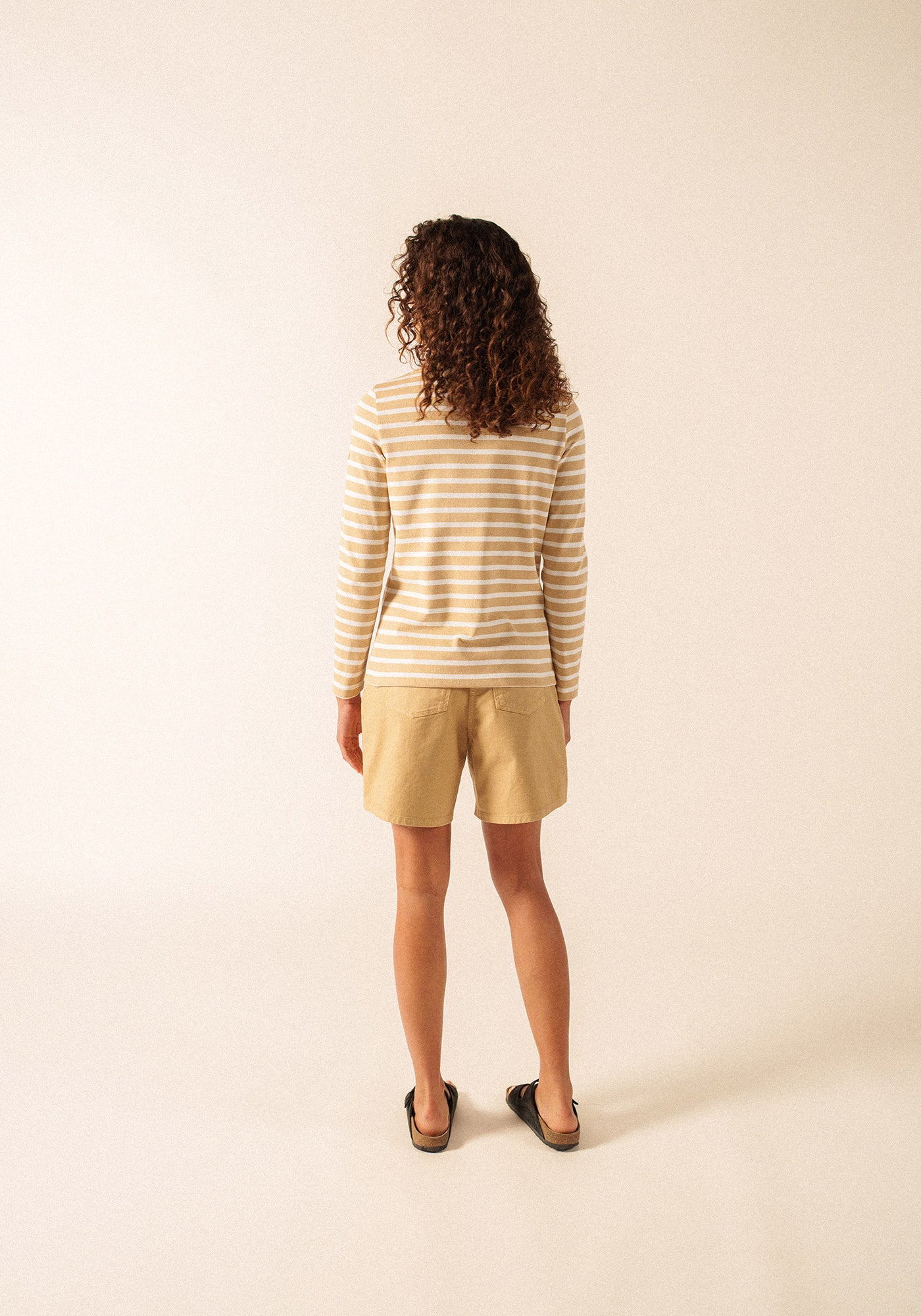 MERIDAME II Breton Shirt (SAIL CANVAS / WHITE)
