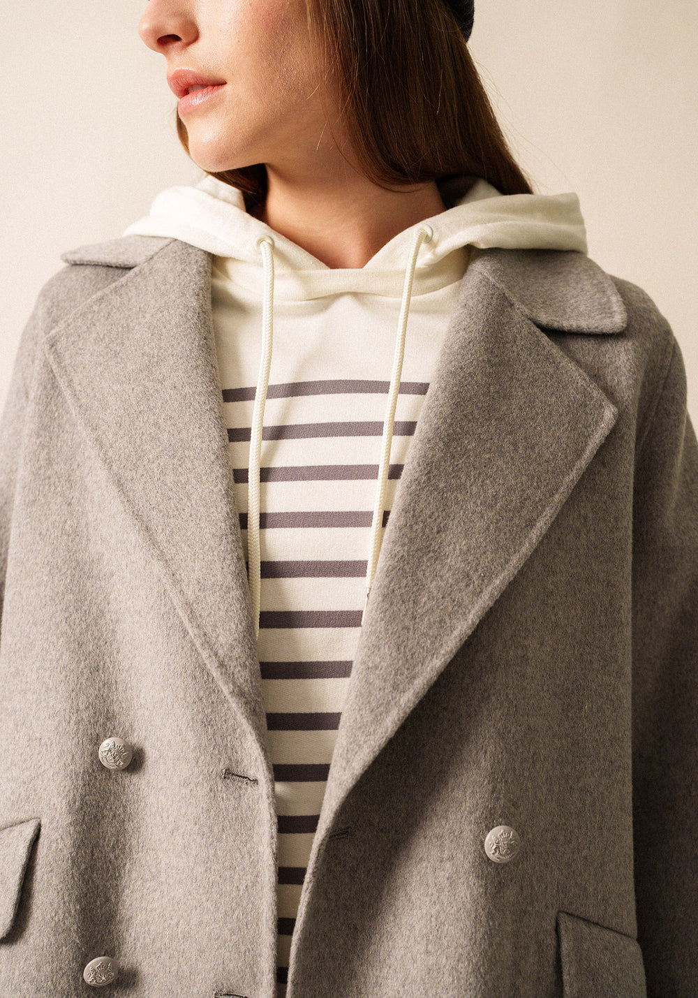 St Elina Peacoat (GRAY)