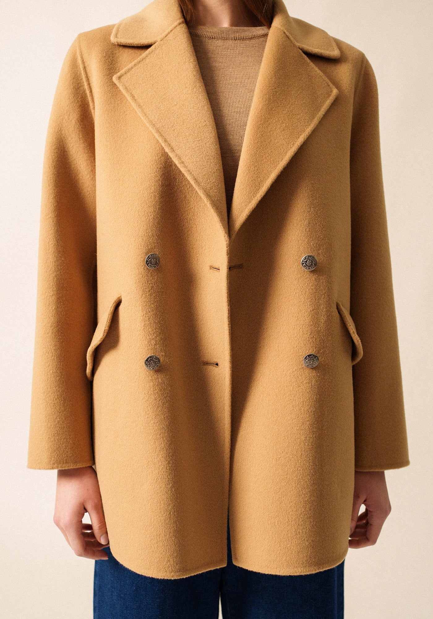 St Elina Peacoat (DARK BEIGE)