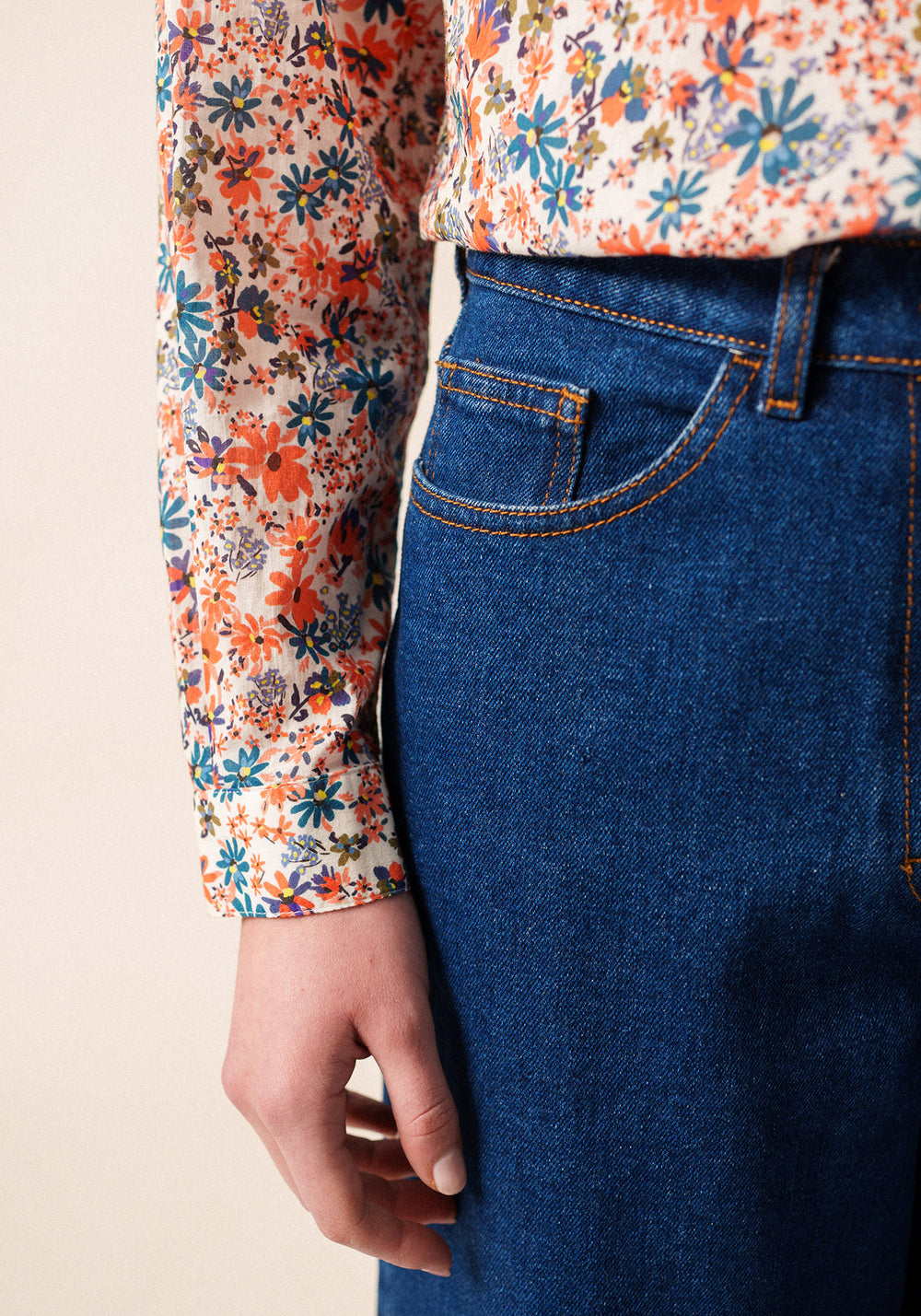 Fanny Veil Blouse (FLORAL)