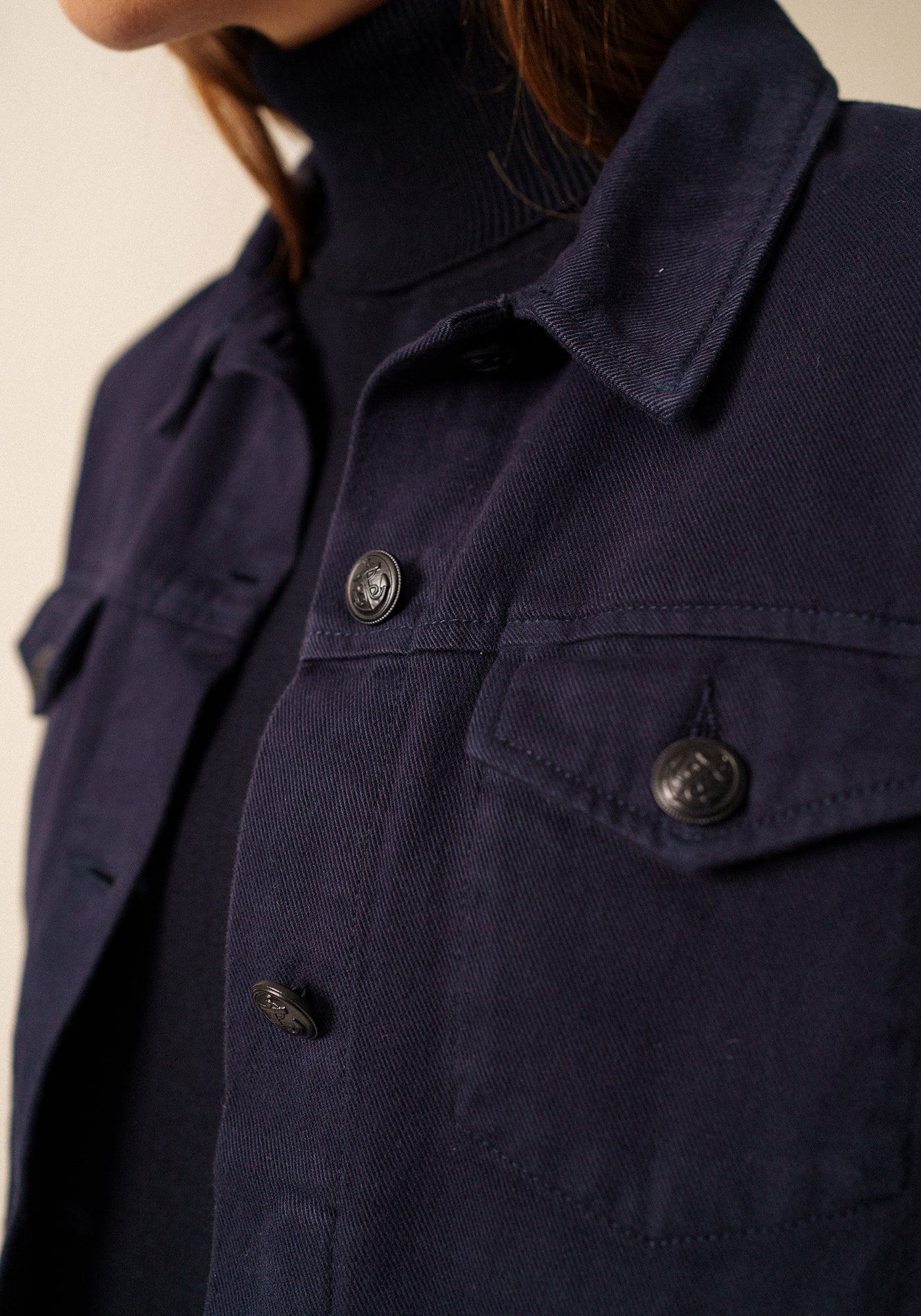 St Ines Denim Vest (NAVY)