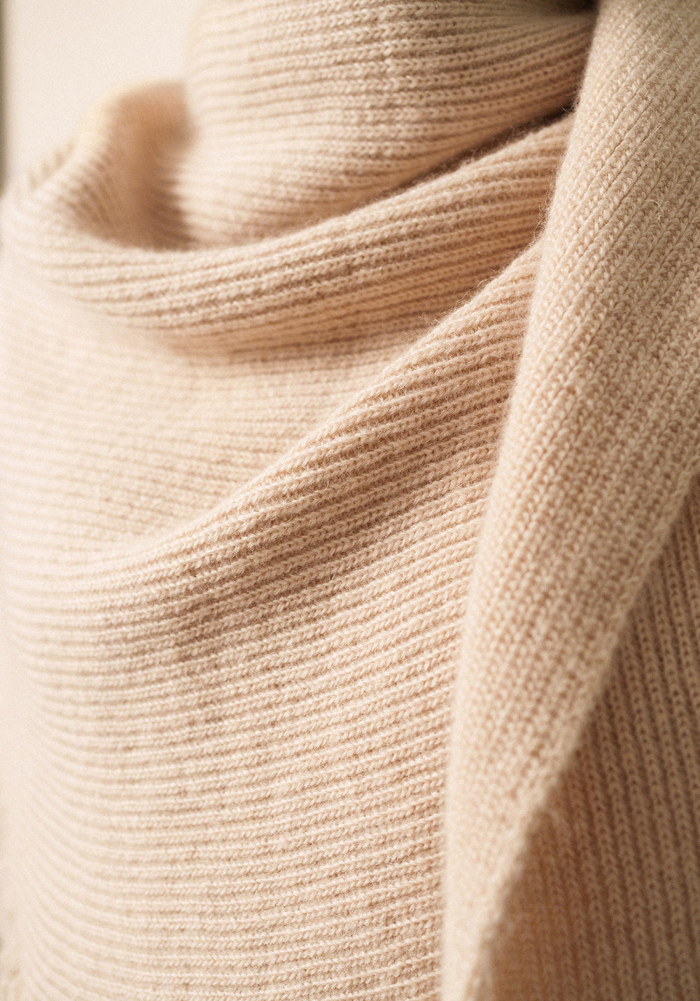 Go Ouest Knit Scarf (BEIGE)