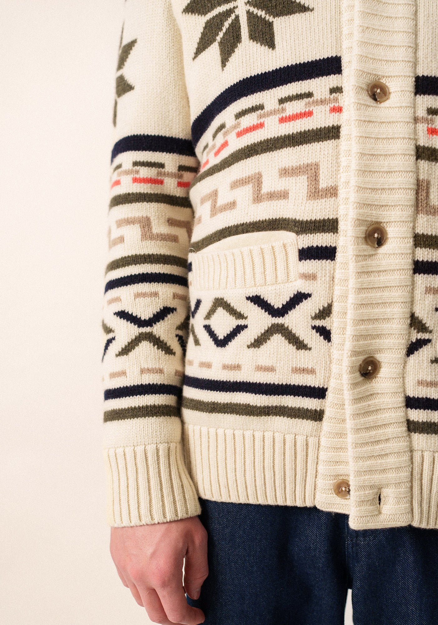 Sion Cardigan (ECRU / MULTICO)