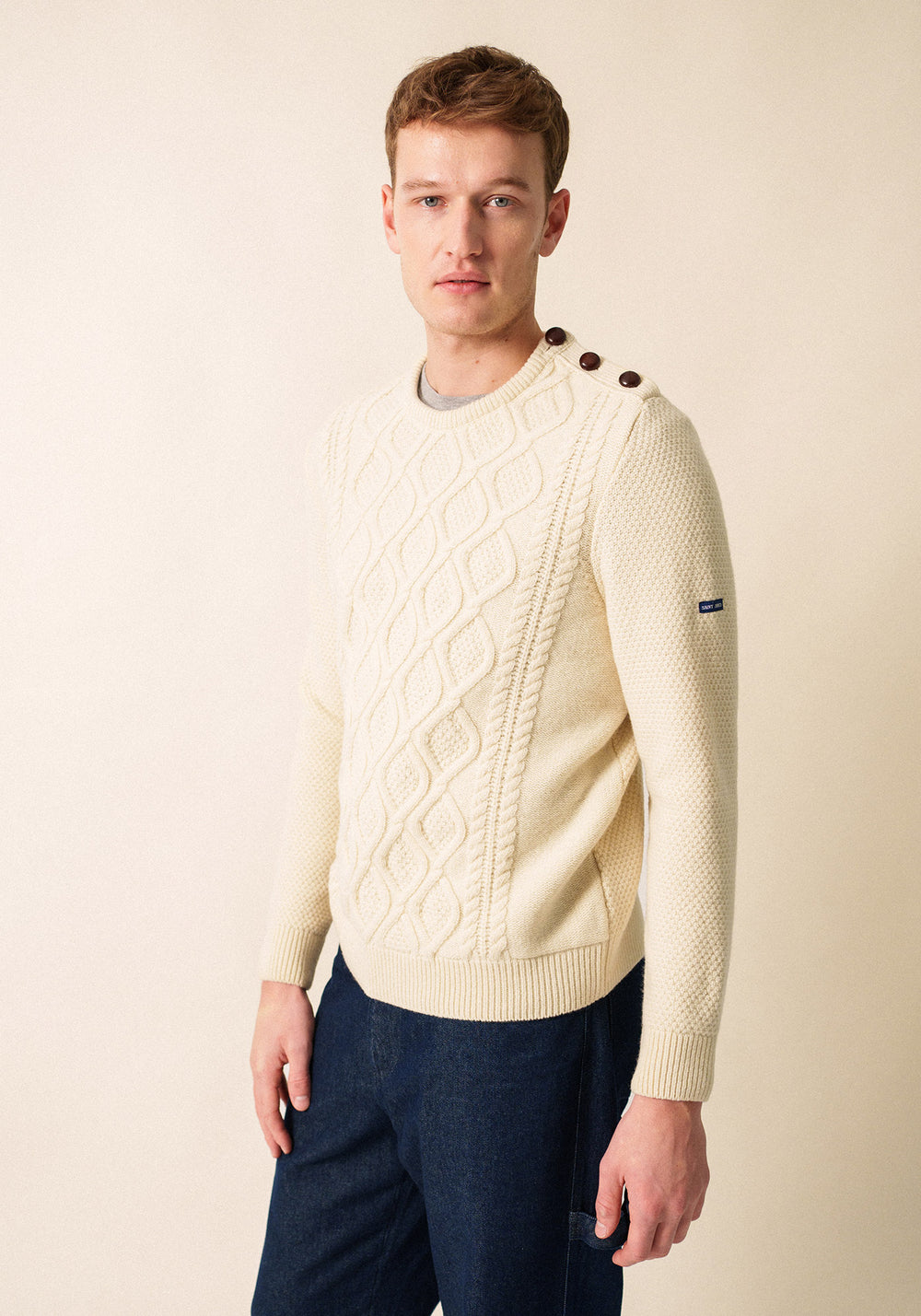 Nyon Cable Knit Sweater (WINTER WHITE)