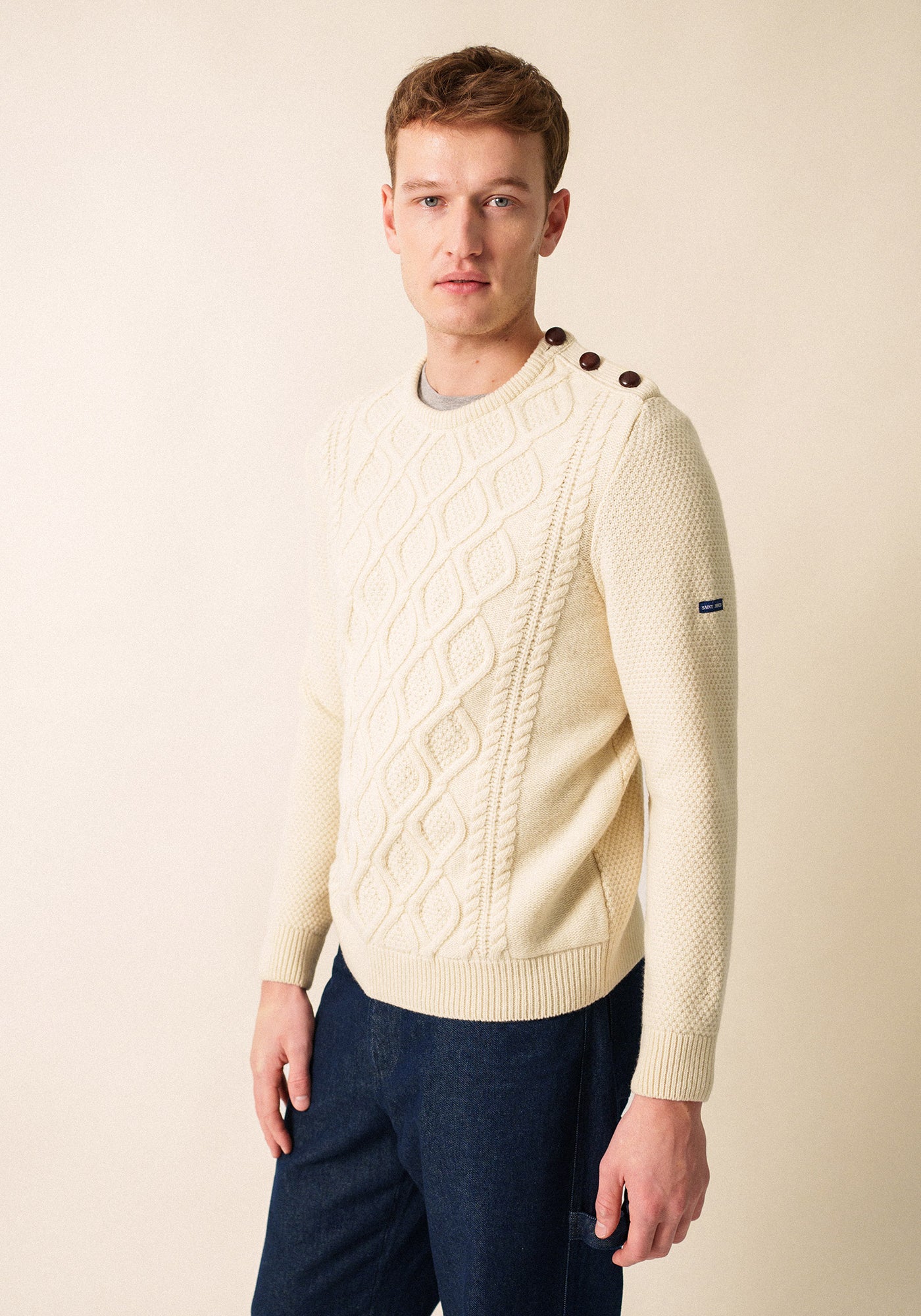 Nyon Cable Knit Sweater (WINTER WHITE)
