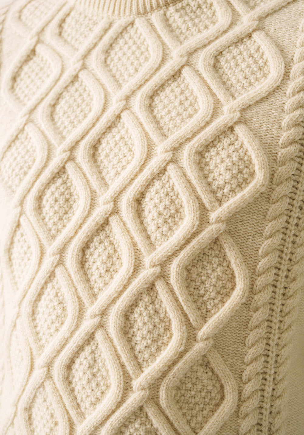 Nyon Cable Knit Sweater (WINTER WHITE)