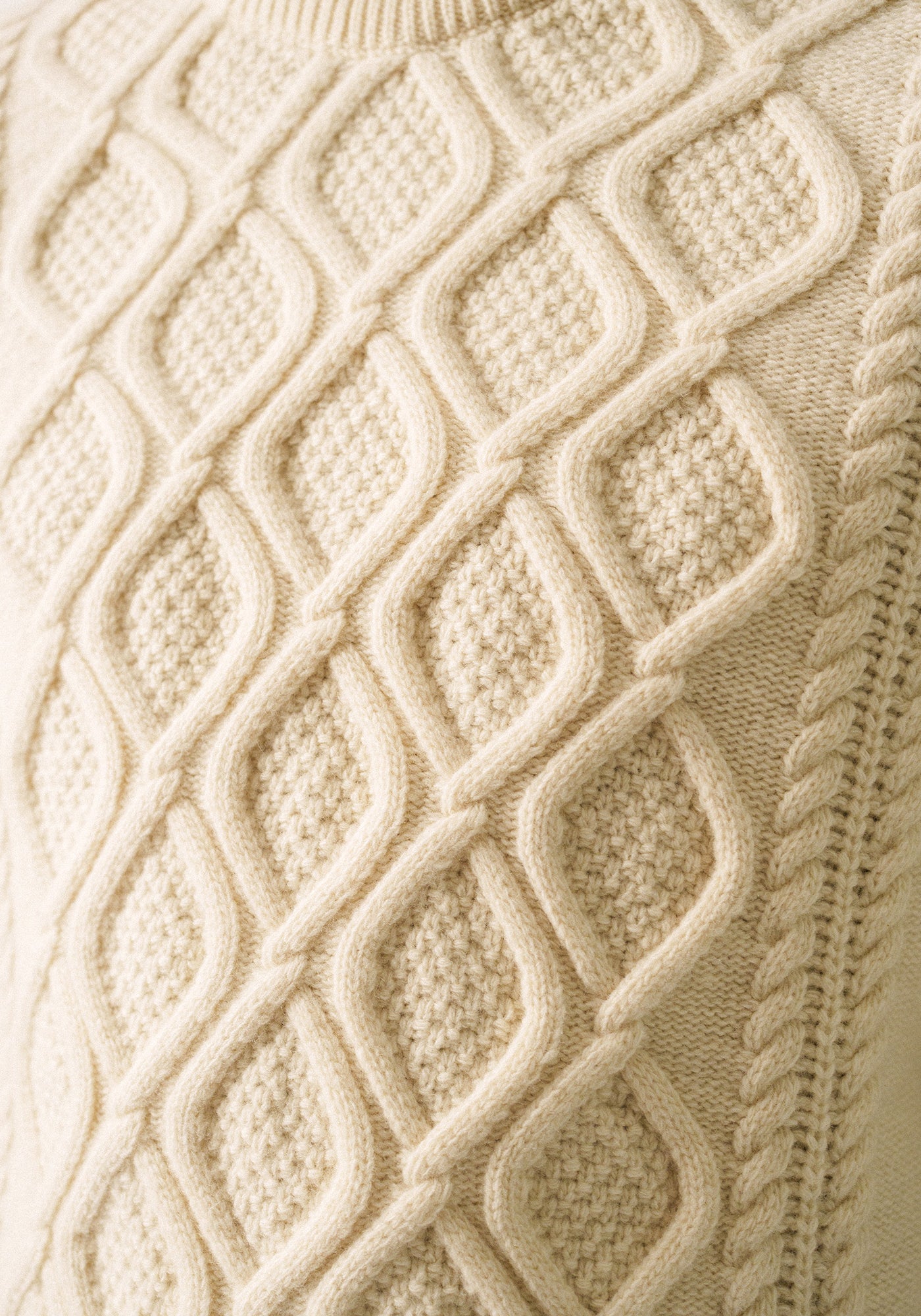 Nyon Cable Knit Sweater (WINTER WHITE)