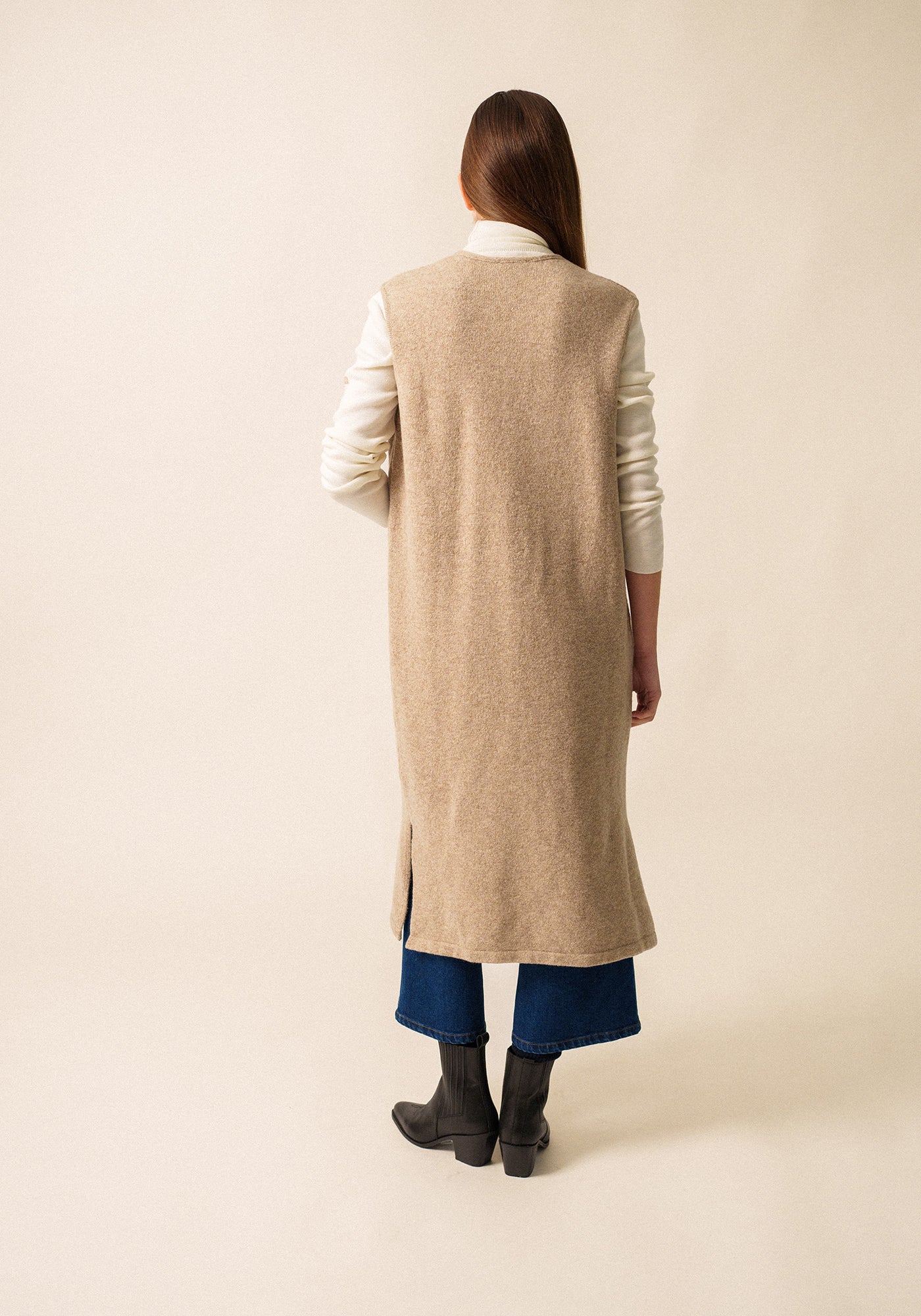 Geneve Knit Vest (BEIGE)