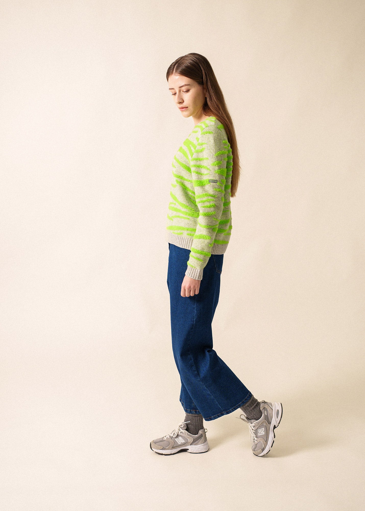 Striped Wool Sweater with Zebra Motif | Saint James® • Saint James USA