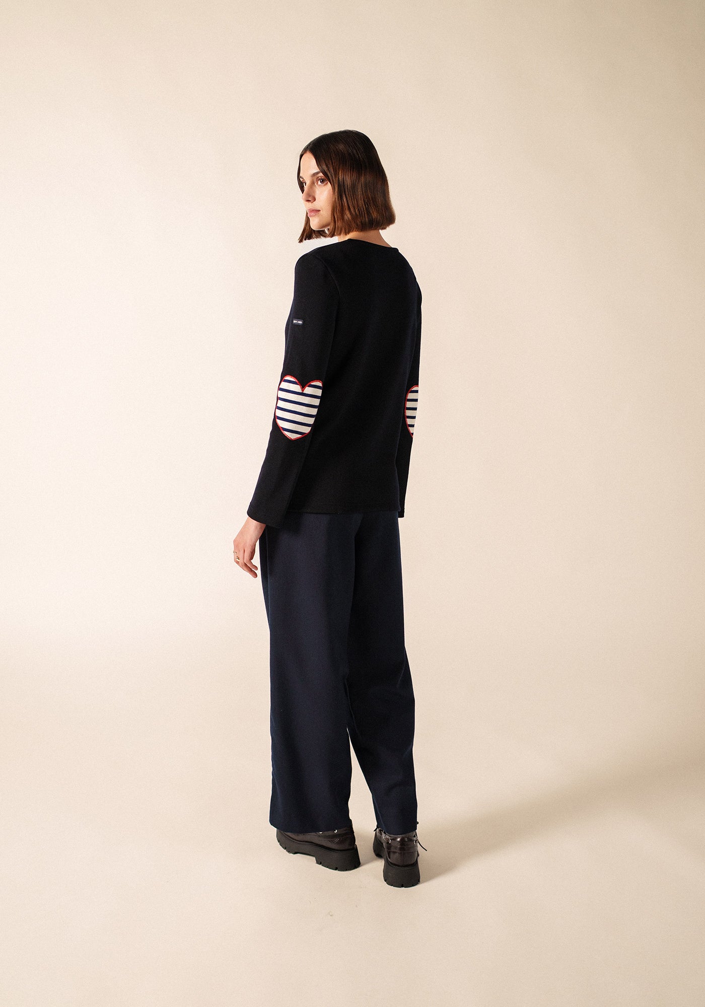 VAUJANY GEMINI SWEATER Wool Sweater (NAVY / ECRU / RED)