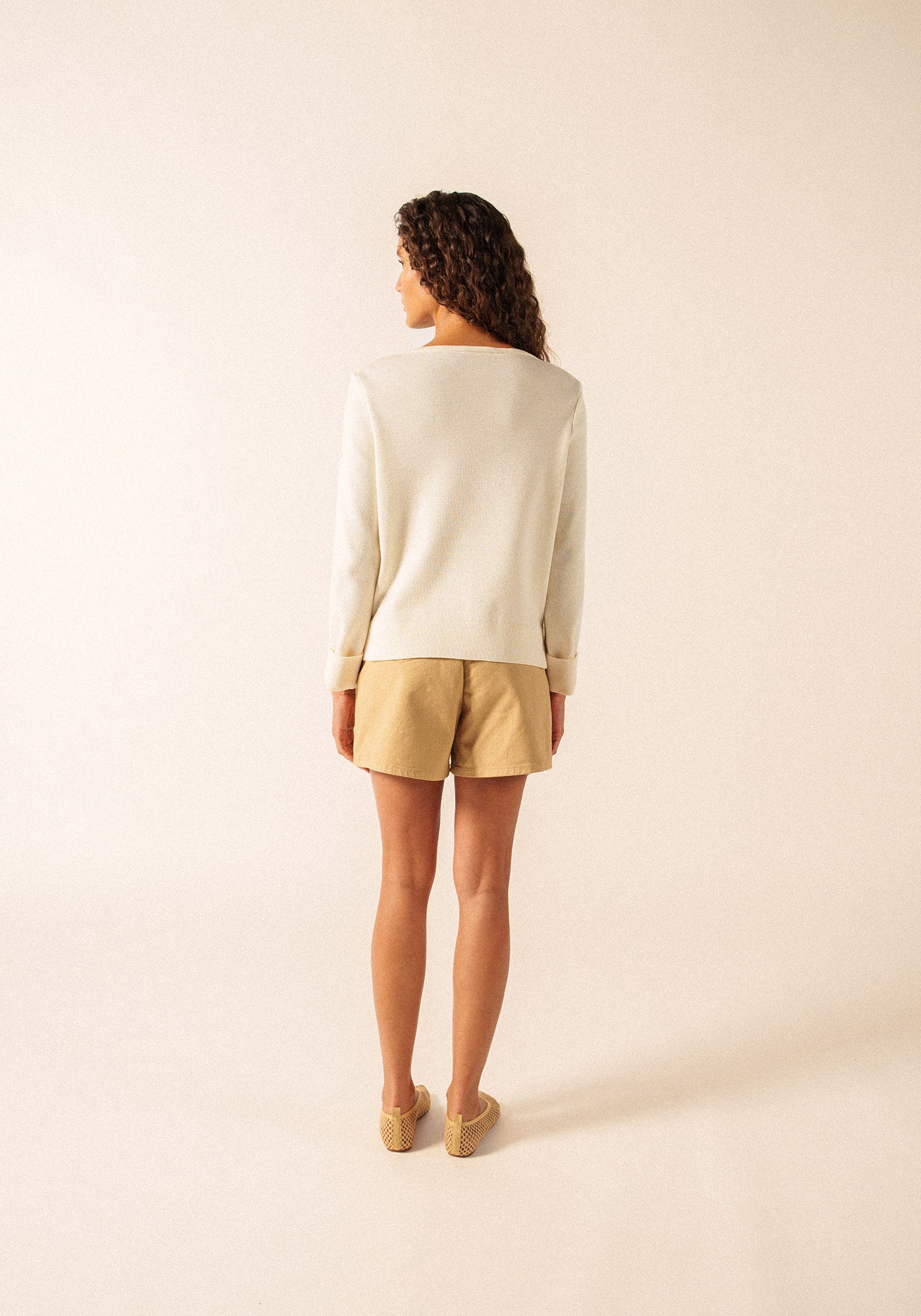 MARSEILLAN Boatneck Sweater (WHITE / SAIL CANVAS)