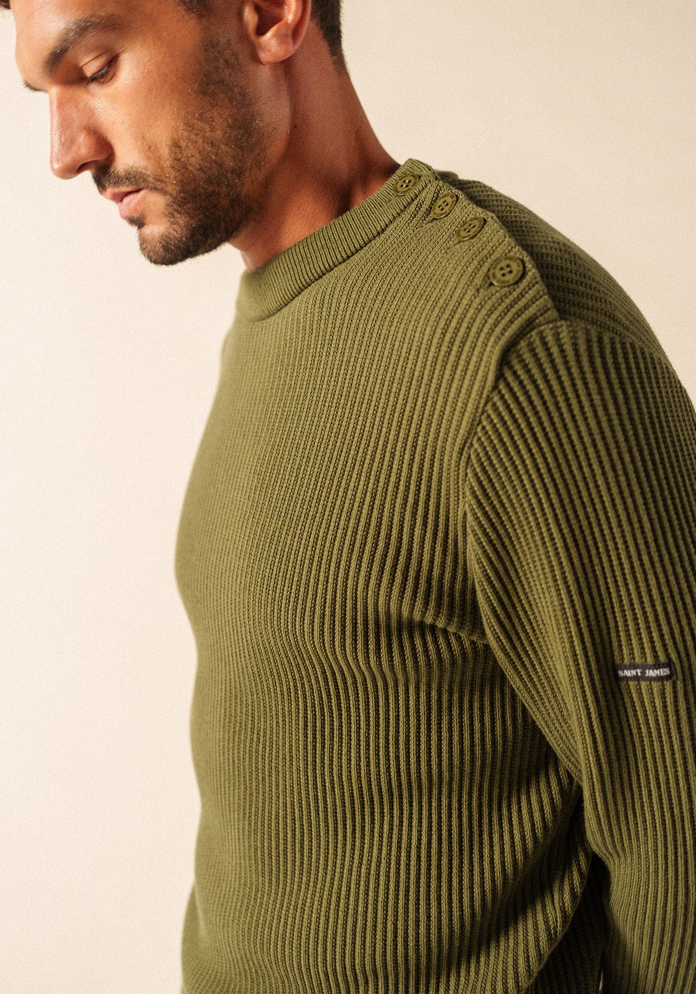 Lodeve Textured Sailor Sweater (ARMY GREEN)