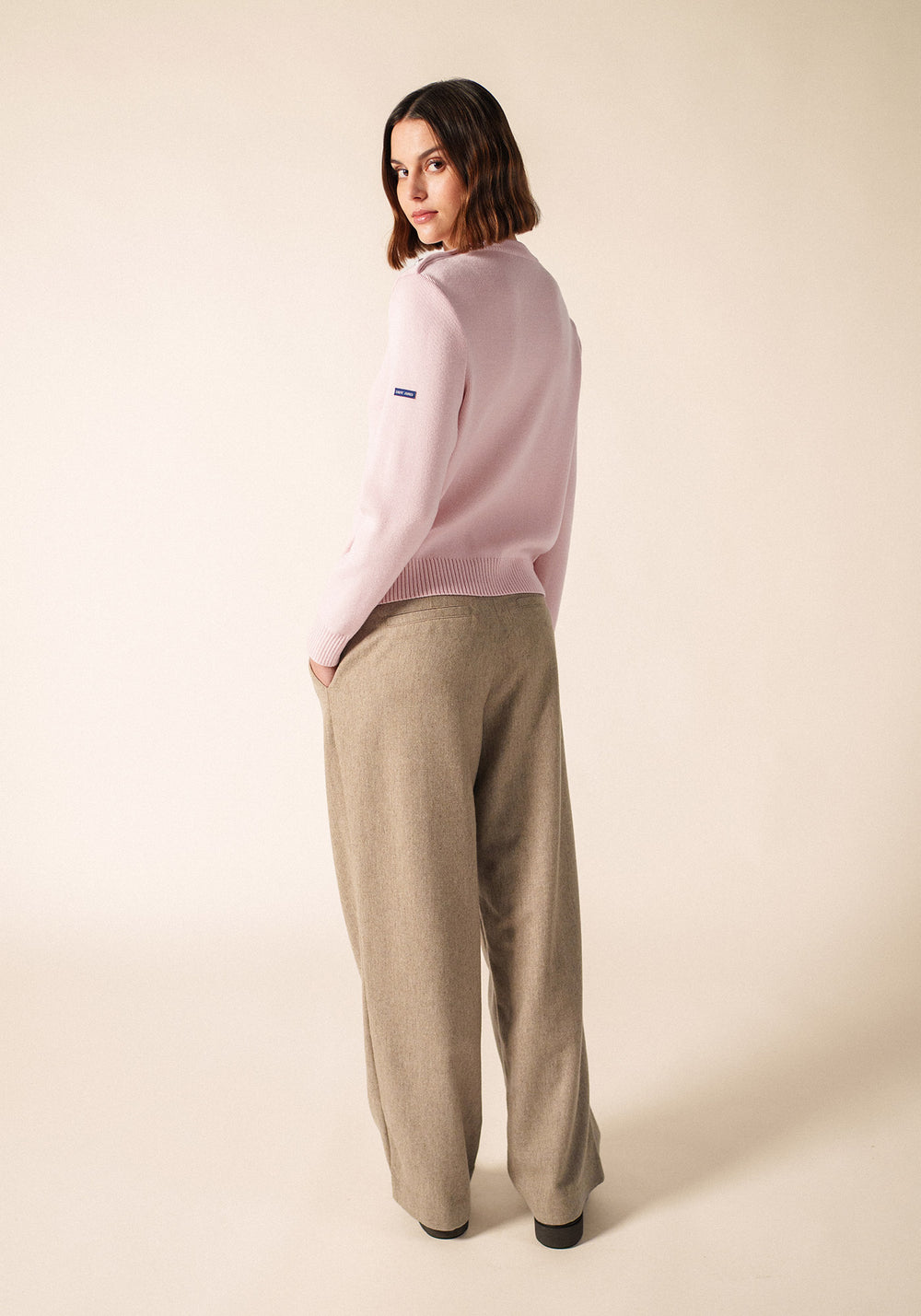 CANCALE Fisherman Sweater for Women (PALE PINK)