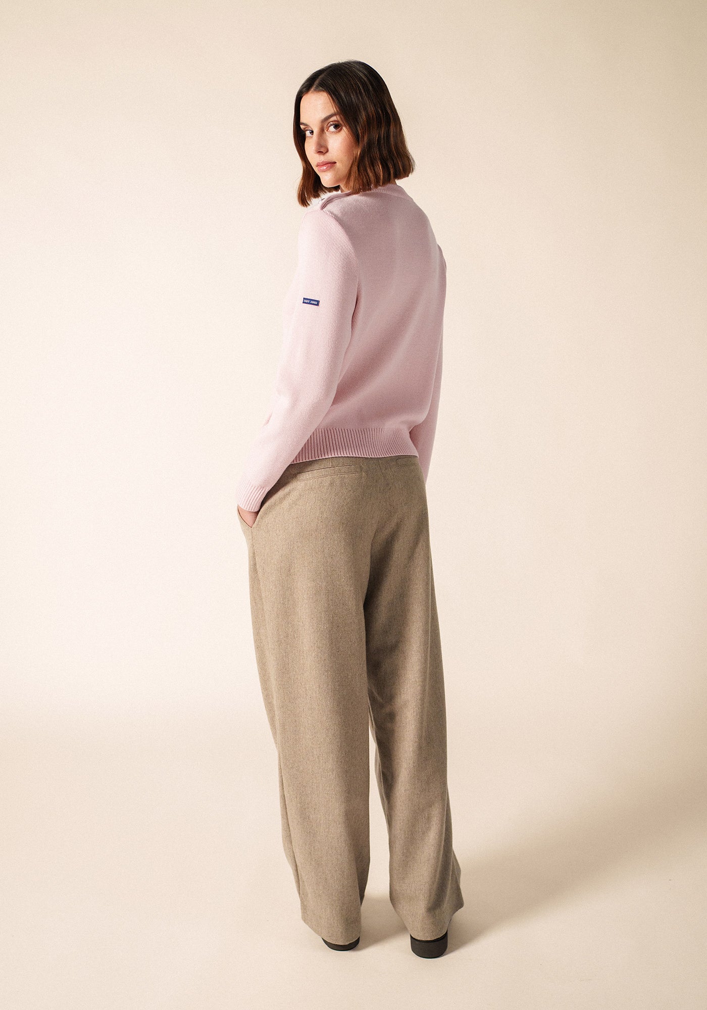 CANCALE Fisherman Sweater for Women (PALE PINK)