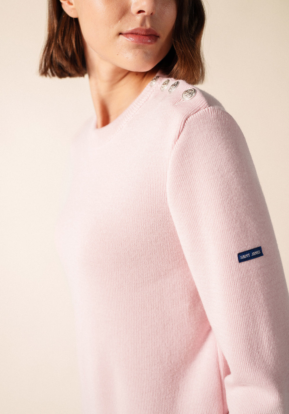 CANCALE Fisherman Sweater for Women (PALE PINK)
