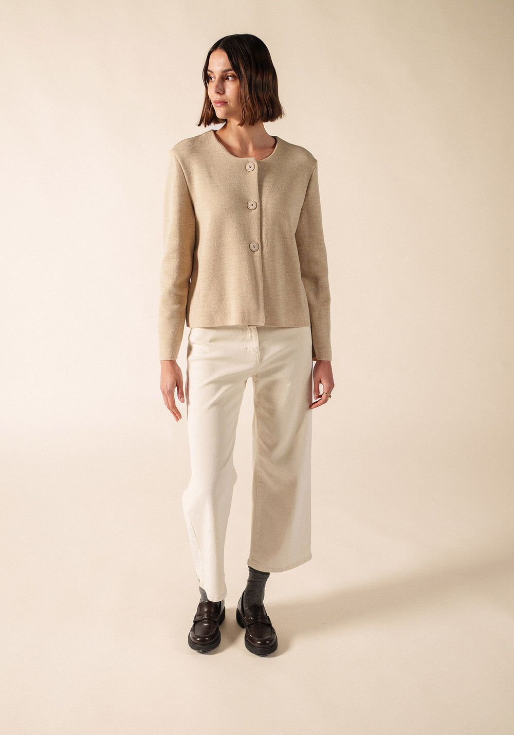 MONTPELLIER Wool Jacket (BEIGE)