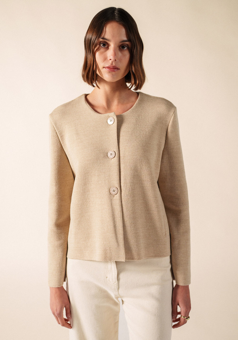 MONTPELLIER Wool Jacket (BEIGE)