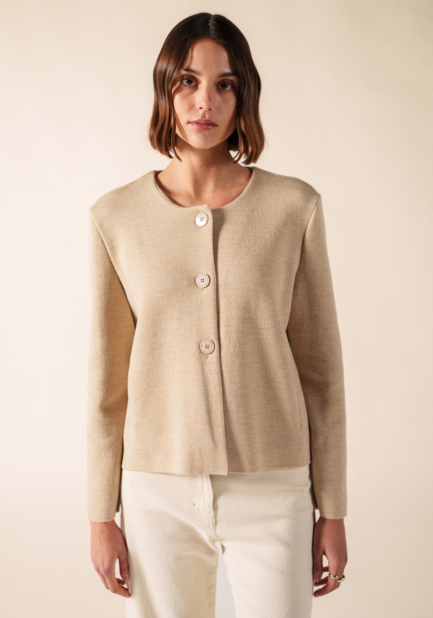 MONTPELLIER Wool Jacket (BEIGE)