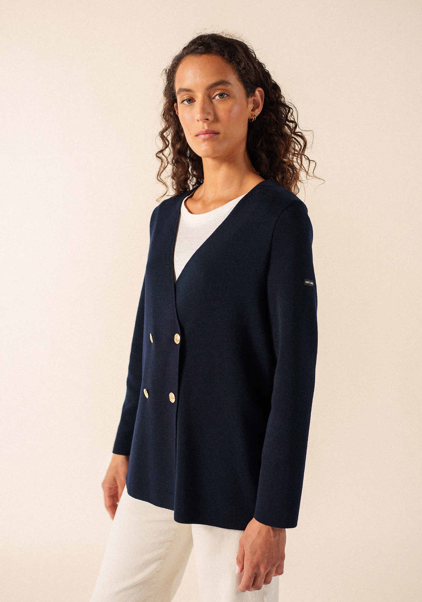 Frontignan Nautical Knit Jacket (NAVY)