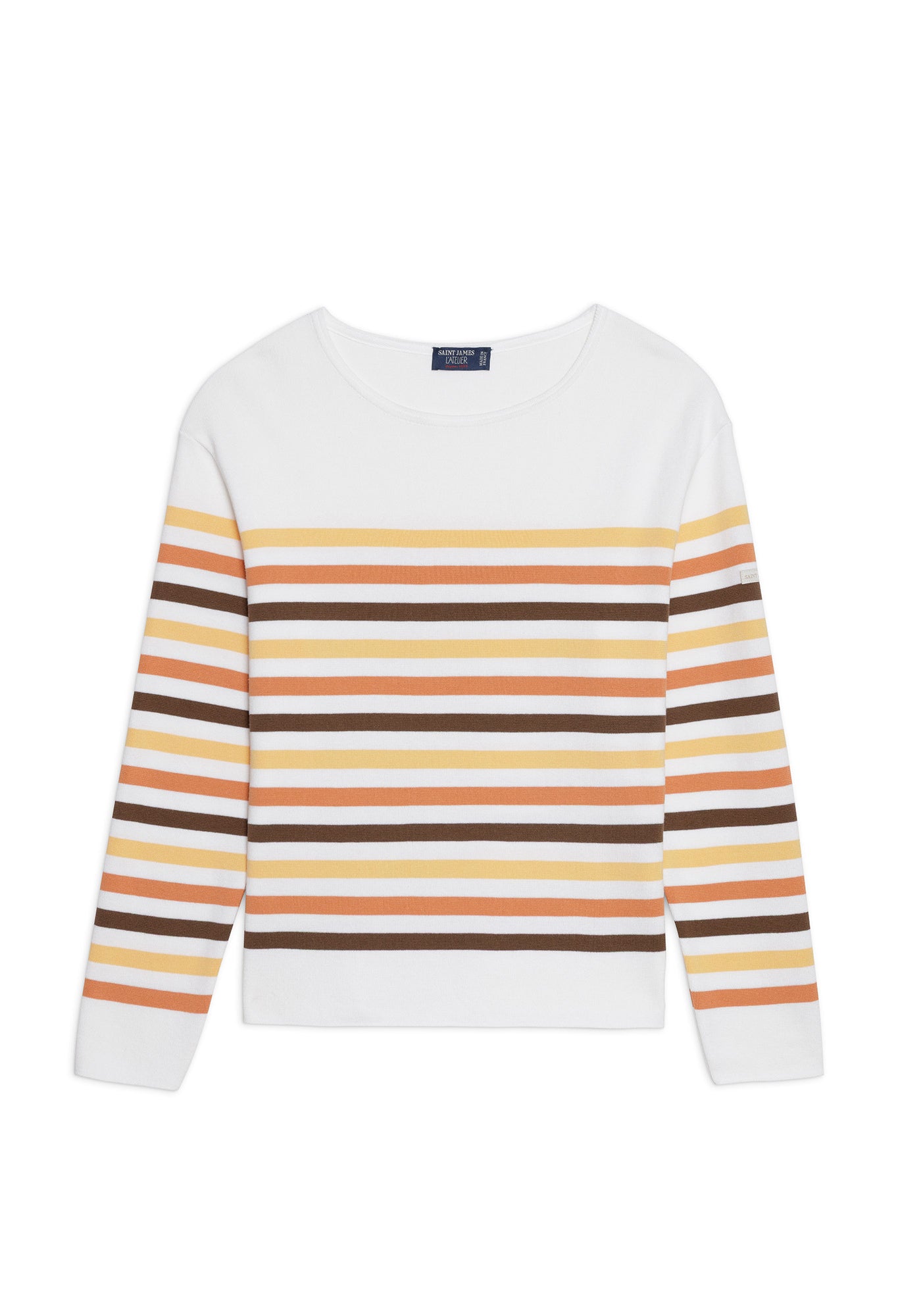 ECRIN COTTON TRICOLOR Striped Sweater (INTERWOVEN EARTH)