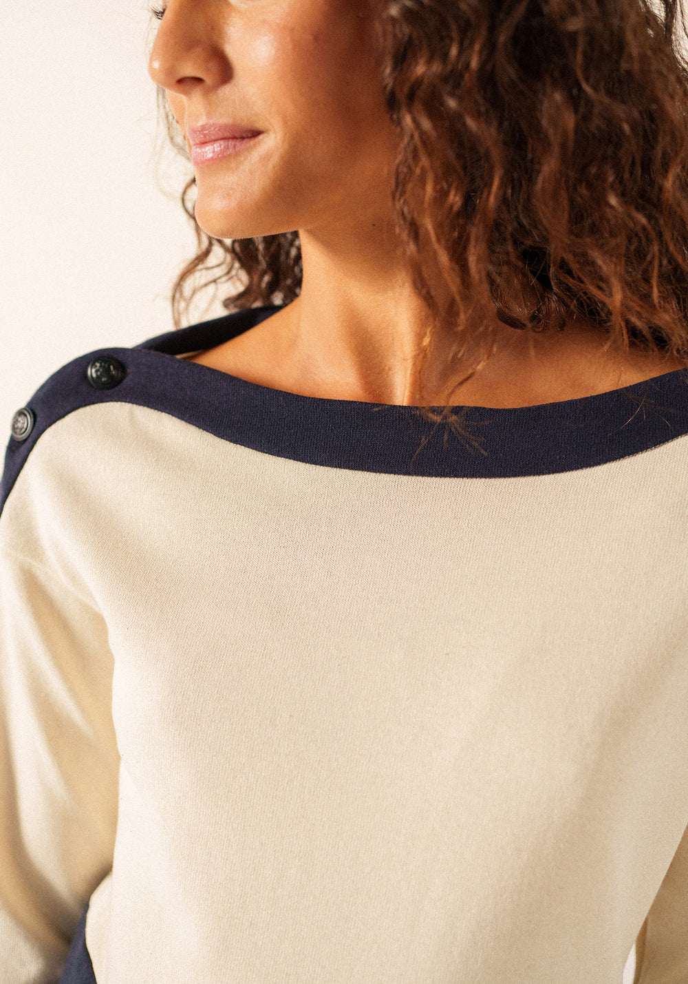 Dali Shift Dress x Isabelle Ballu (NAVY / ECRU)