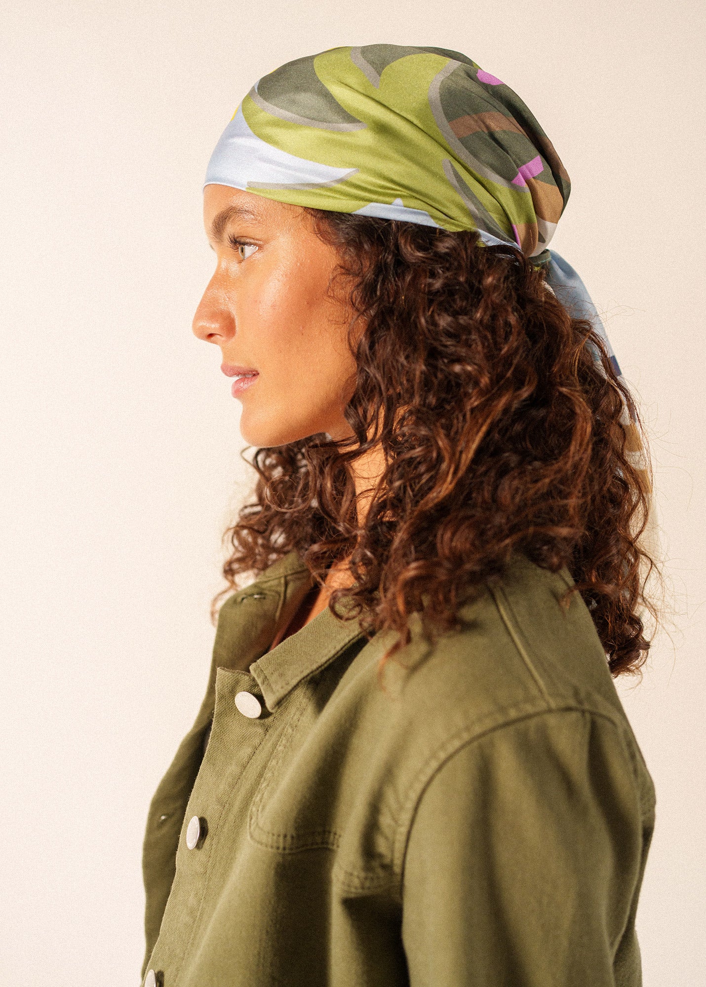 Accalmie Silk Triangle Scarf | 100% Silk Accessory | Saint James