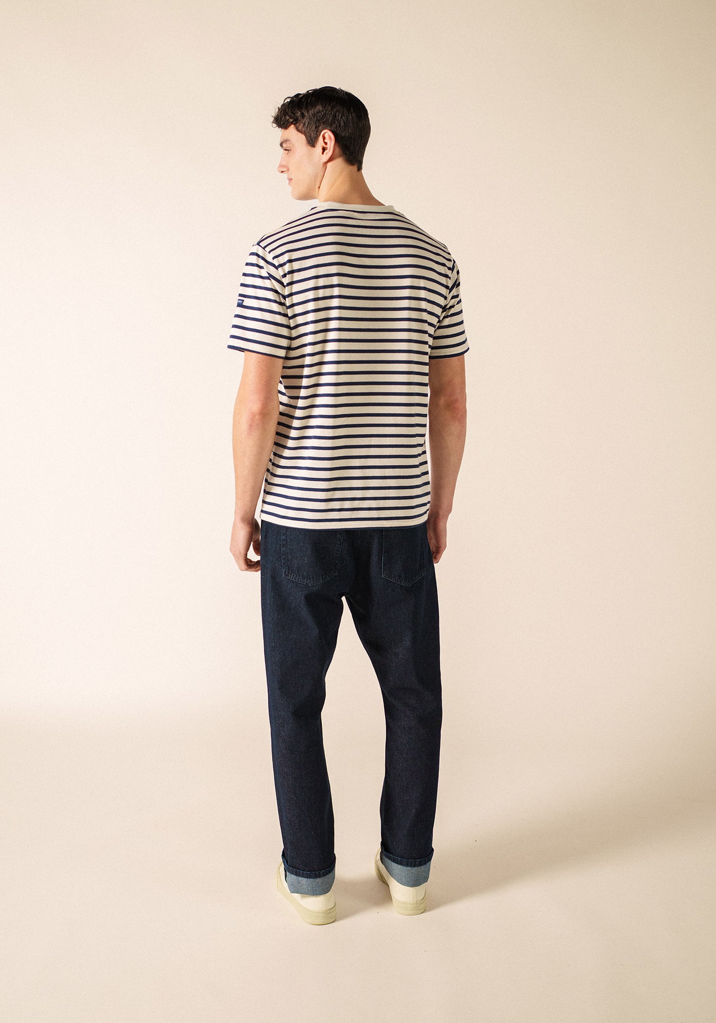 Plouider II Breton T-Shirt (ECRU / NAVY)