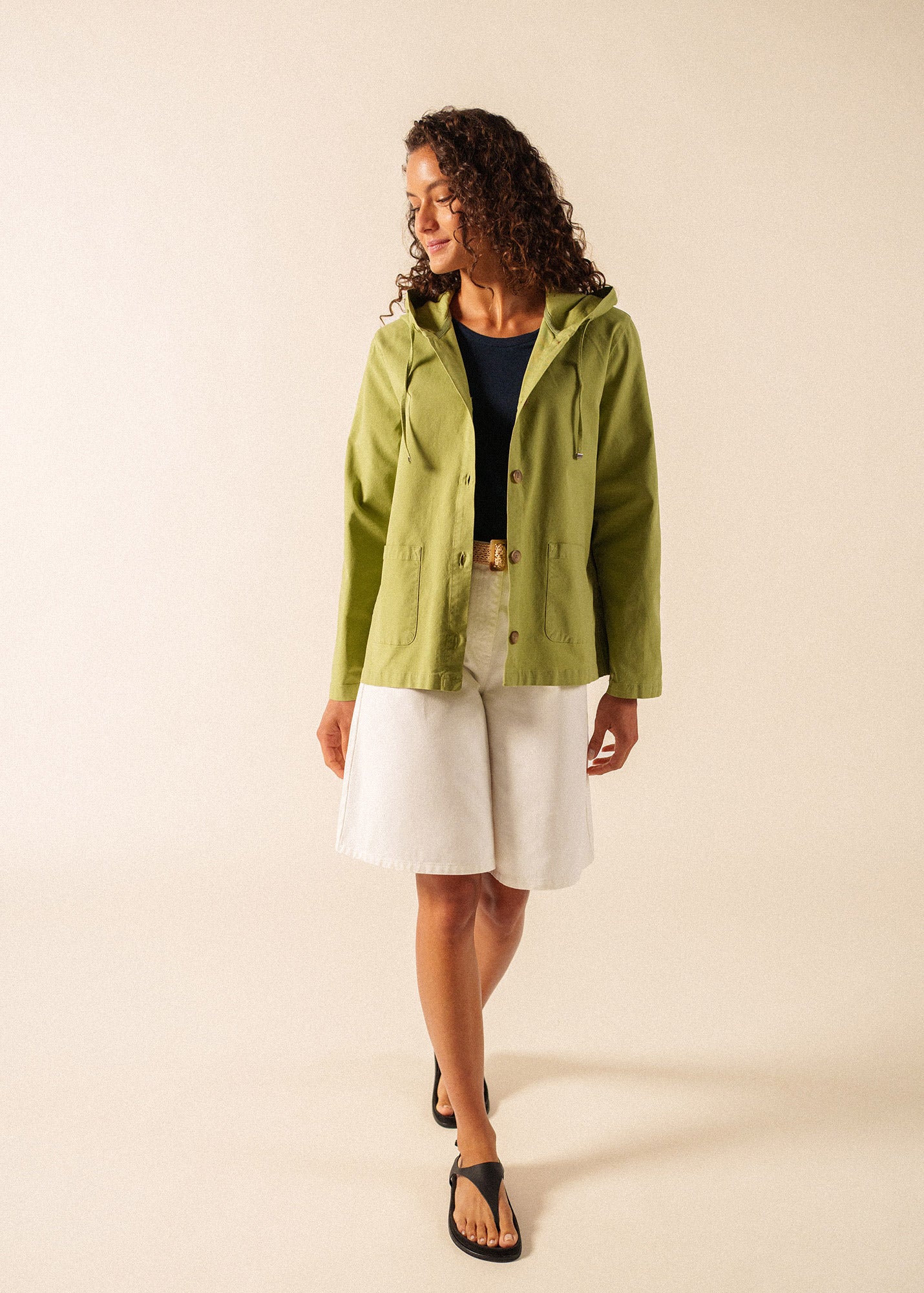 Aura Hooded Canvas Jacket | Cotton Workwear Style | Saint James
