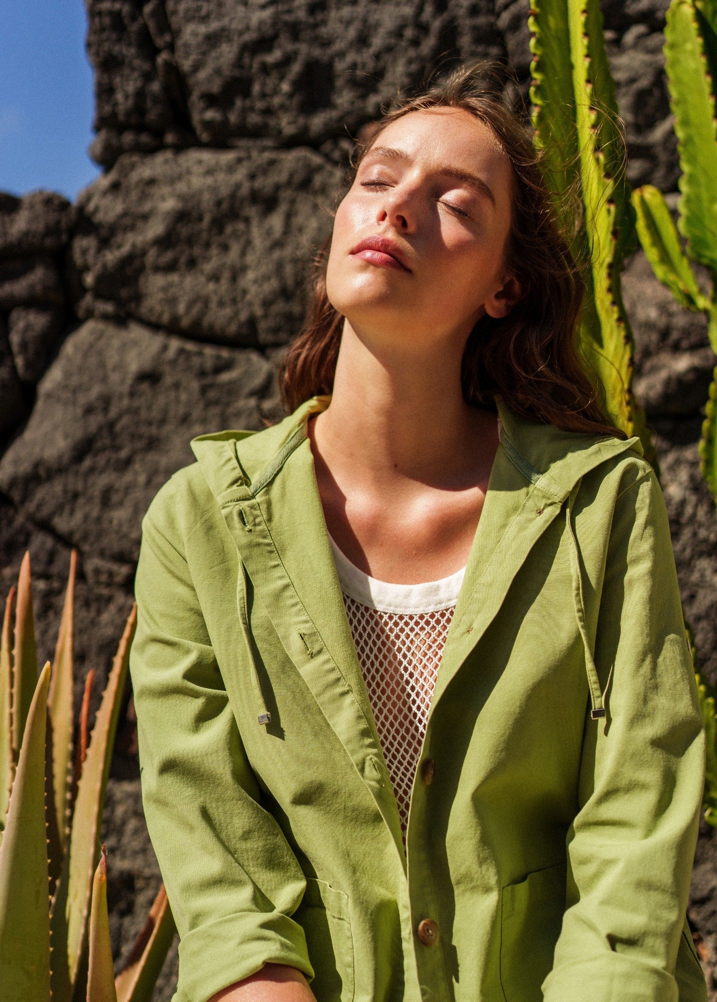 Aura Hooded Canvas Jacket | Cotton Workwear Style | Saint James