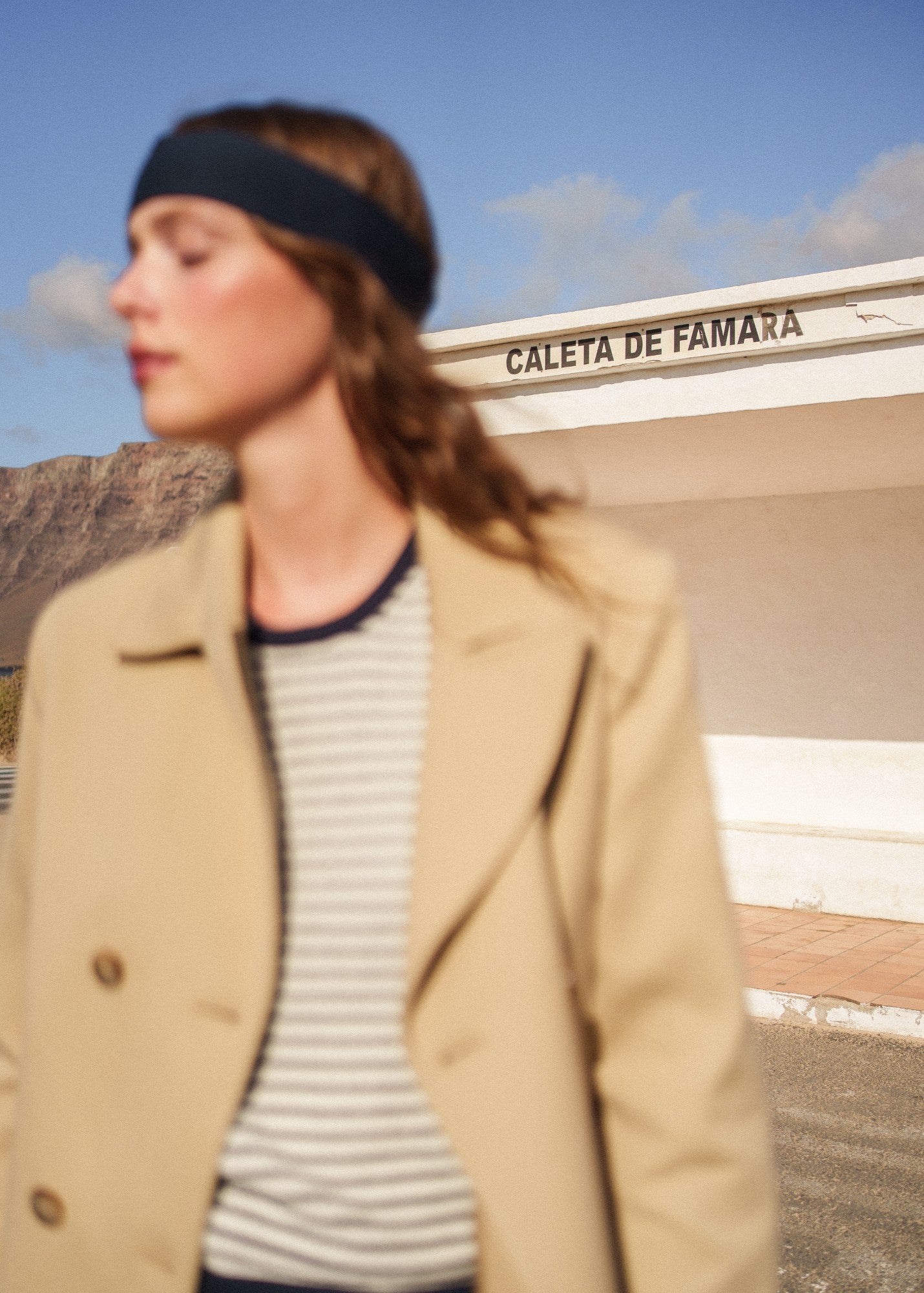 Ste Cathy Cotton Peacoat | Canvas Double-Breasted Jacket | Saint