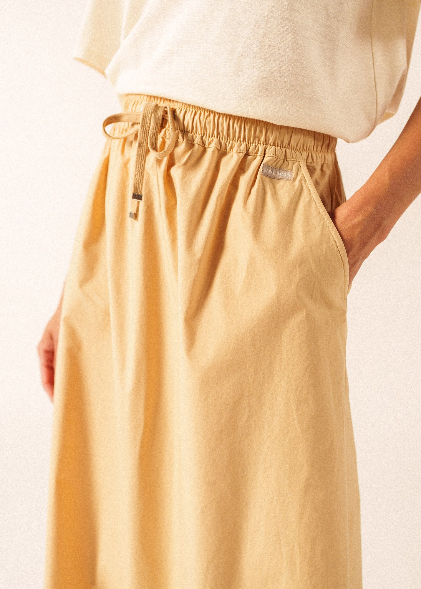 ALBANE Cotton Drawstring Skirt • Saint James USA