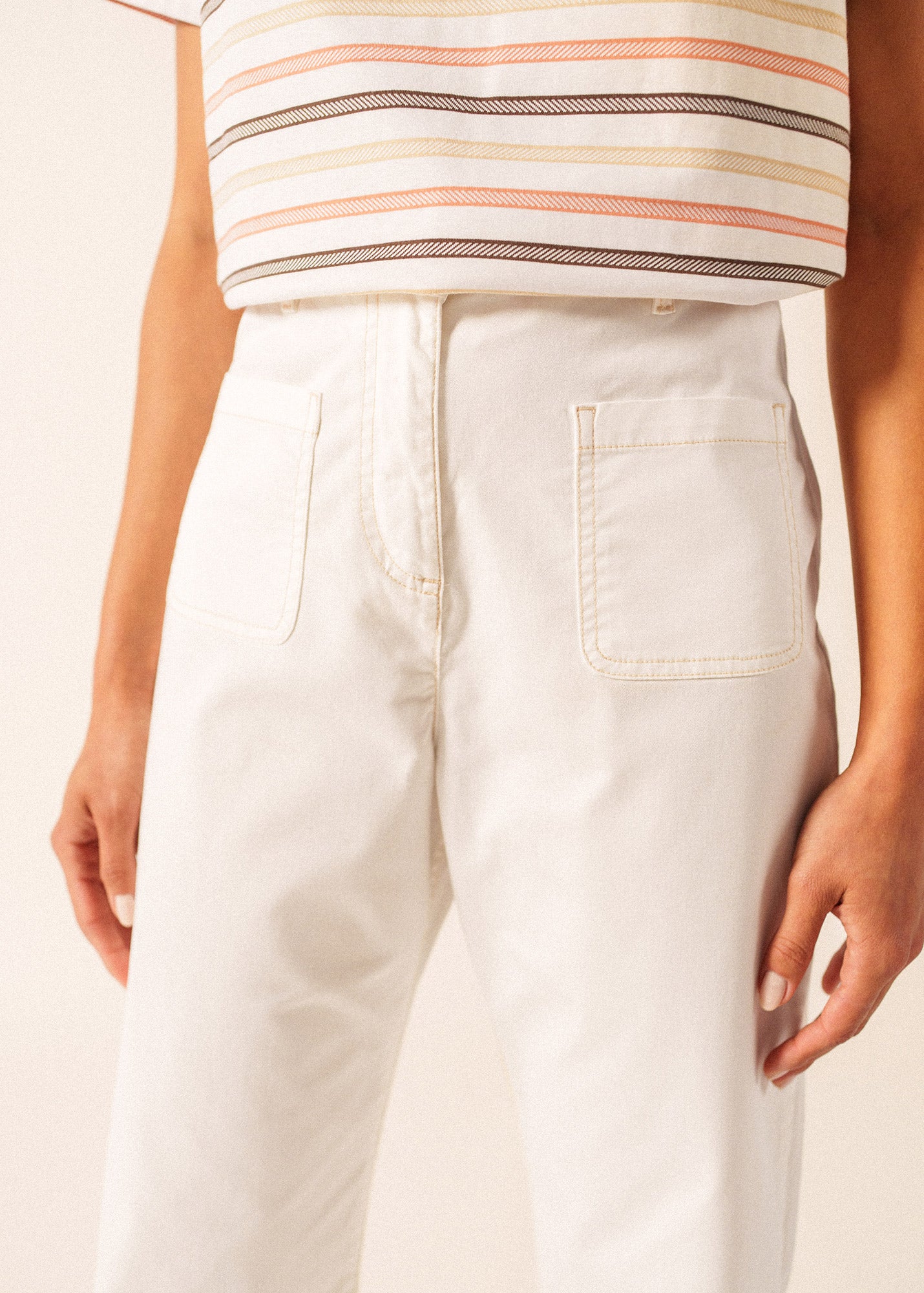 パンツ ORGANIC COTTON DRY TWILL FLAT TROUSERS パンツ ORGANIC