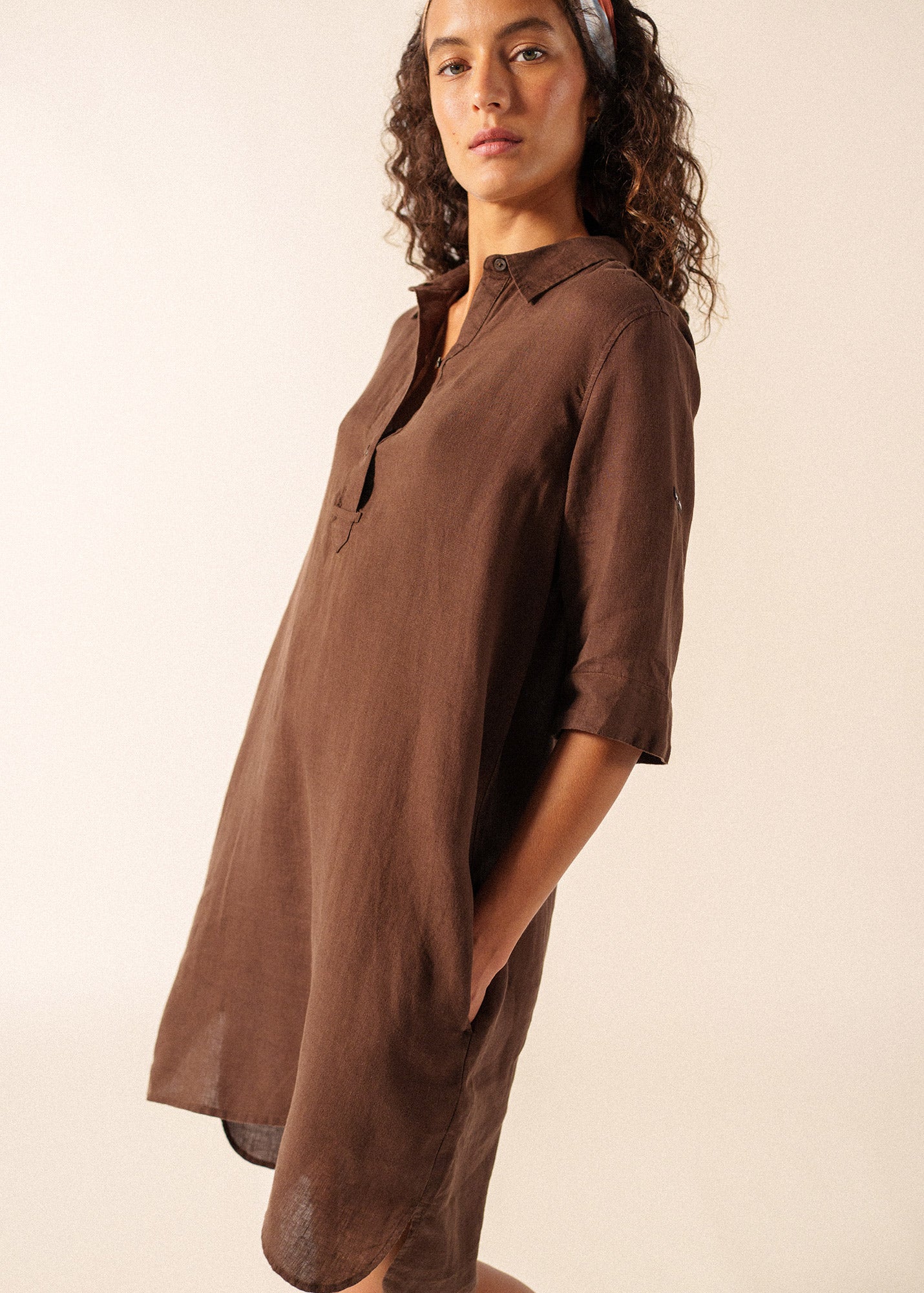 Leonie Linen Shirt Dress | Lightweight Summer Dress | Saint James