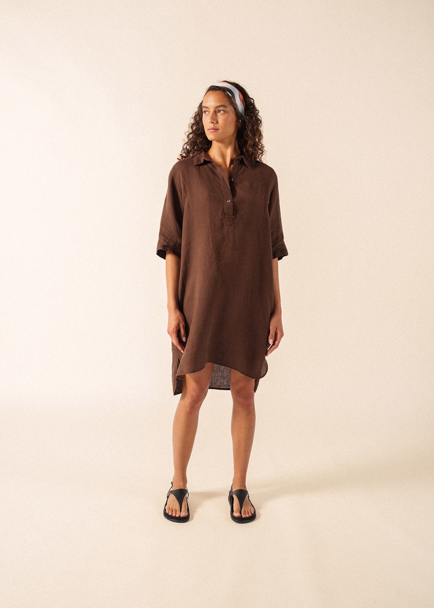 Leonie Linen Shirt Dress | Lightweight Summer Dress | Saint James